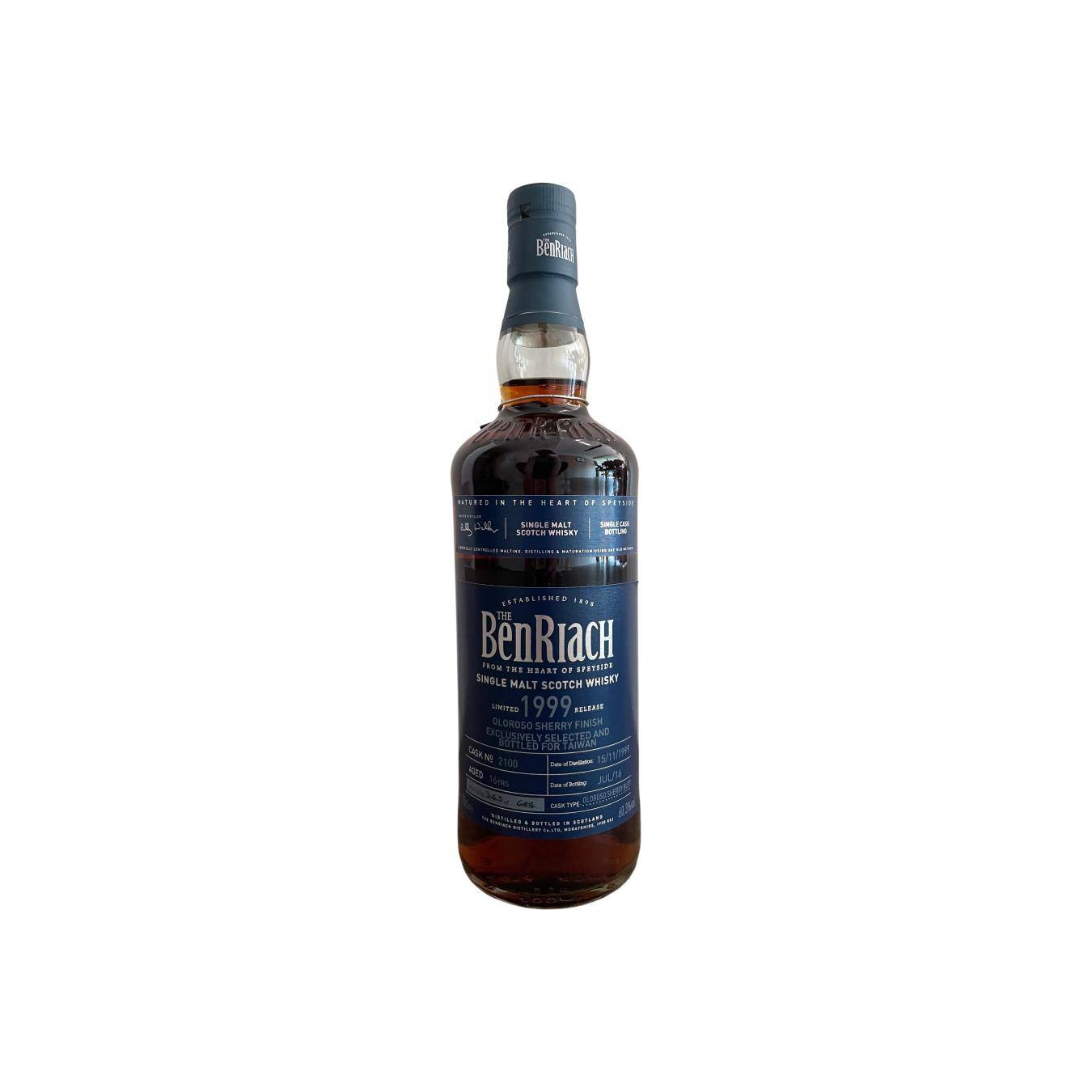 BenRiach Individual Cask Bottling 1999 16 Years Single Malt Whisky