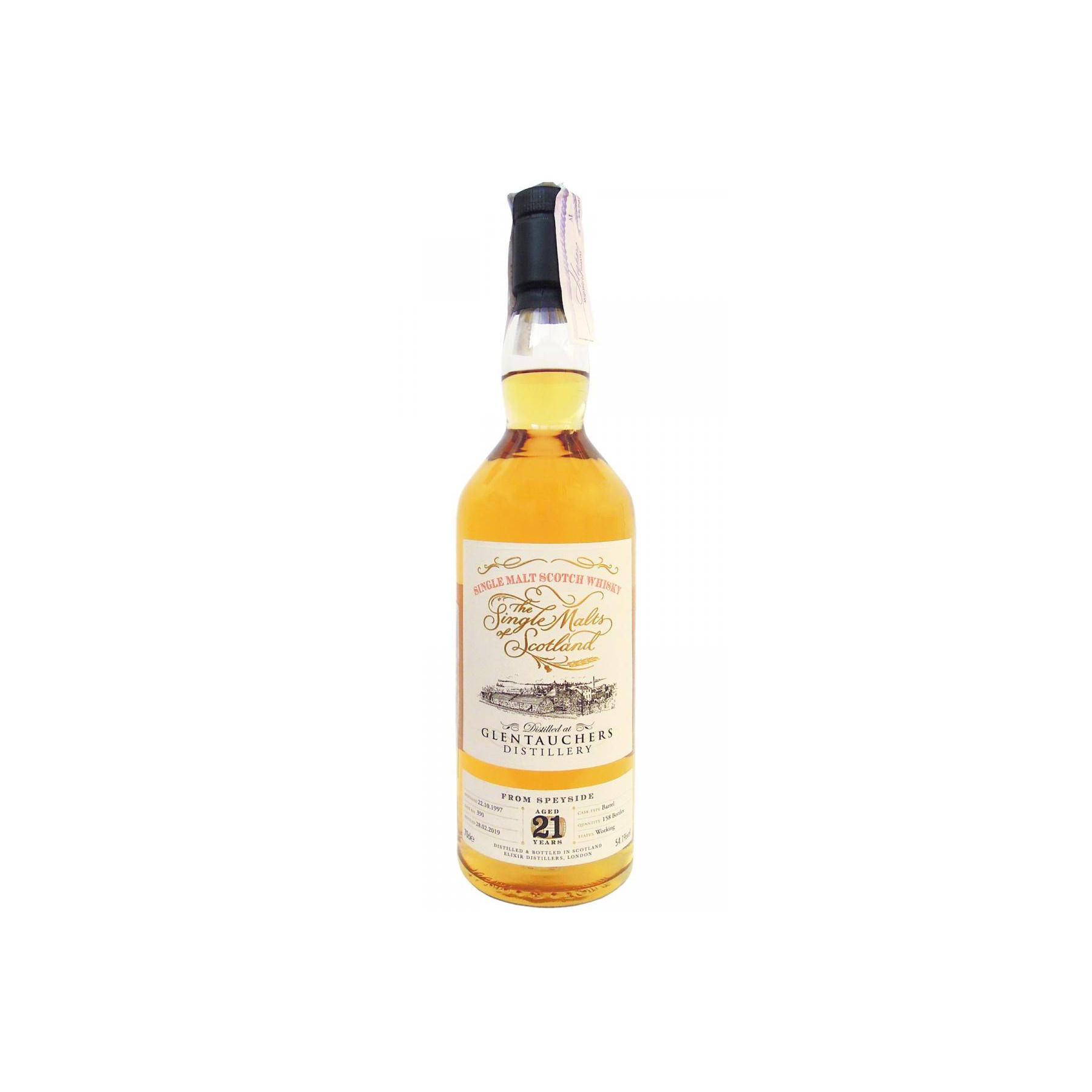 Glentauchers The Single Malts of Scotland 1997 21 Years Single Malt Whisky