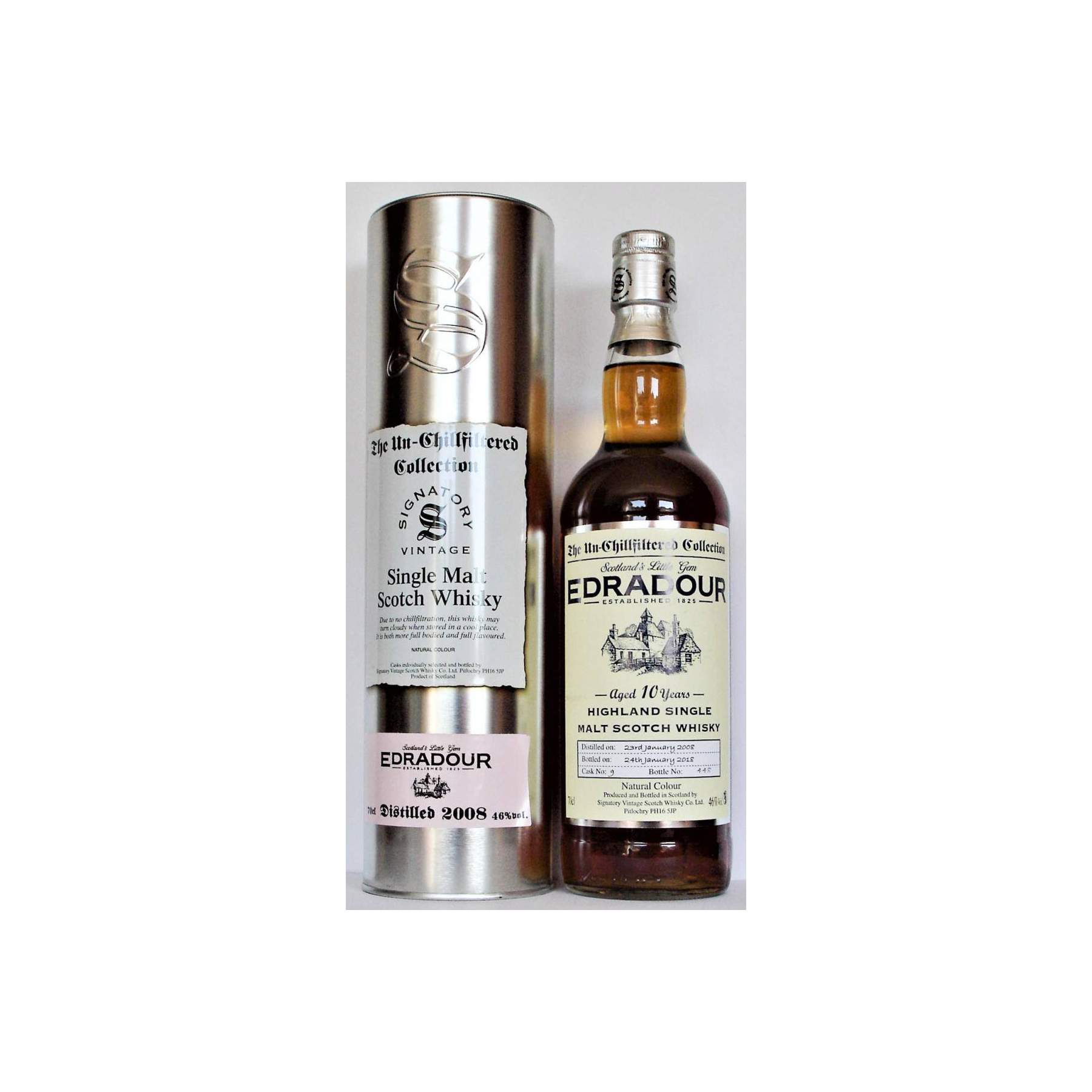 Edradour The Un-Chillfiltered Collection 2008 10 Years Single Malt Whisky 2