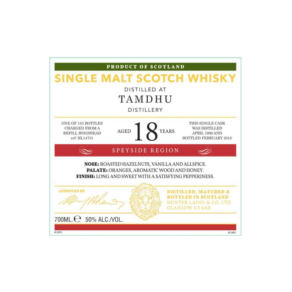 Tamdhu Old Malt Cask 1999 18 Years Single Malt Whisky 3