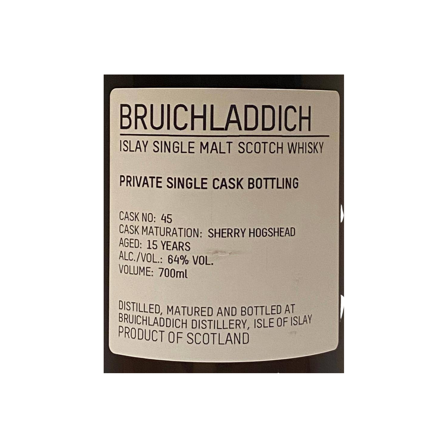 Bruichladdich Single Cask 2004 15 Years Single Malt Whisky 3
