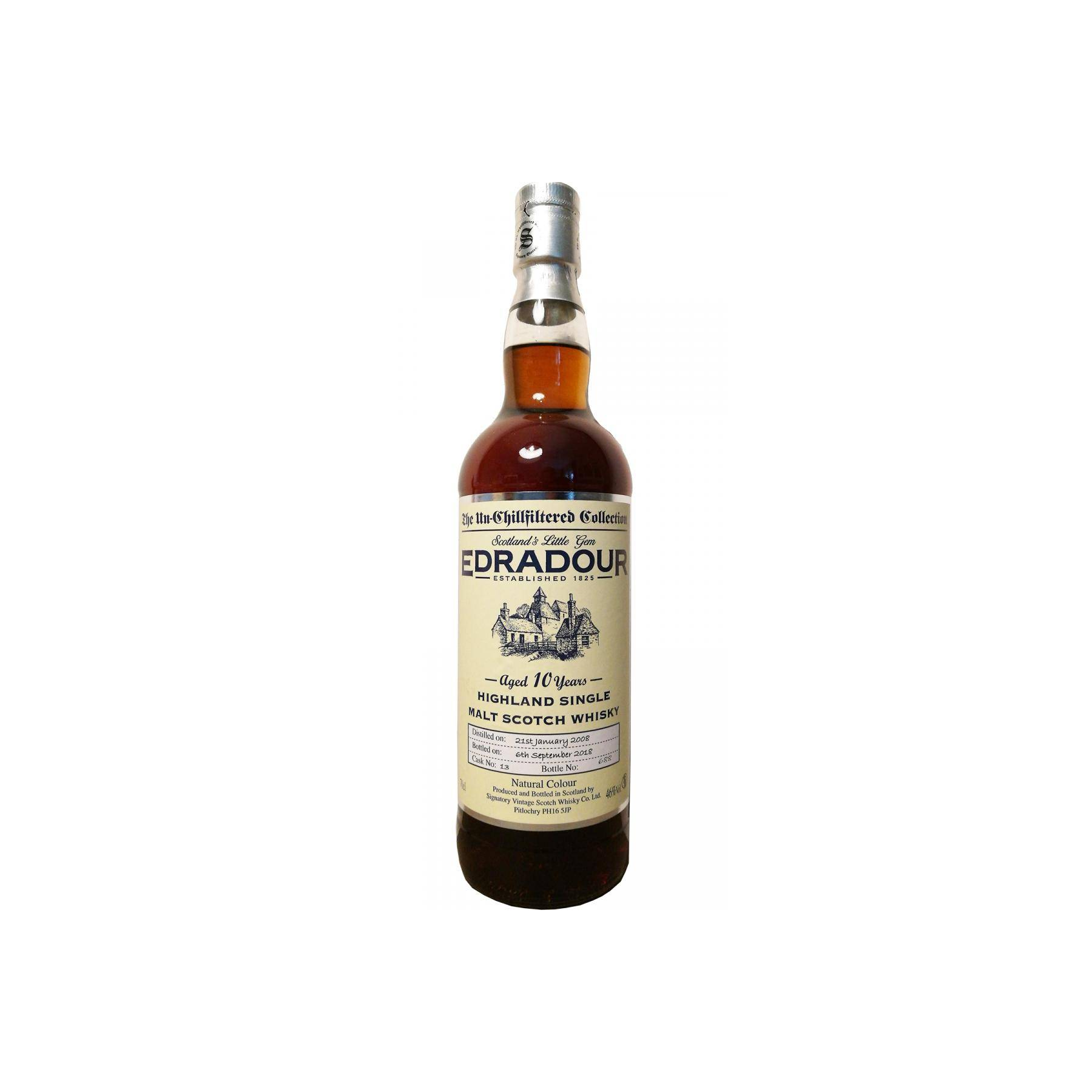 Edradour The Un-Chillfiltered Collection 2008 10 Years Single Malt Whisky
