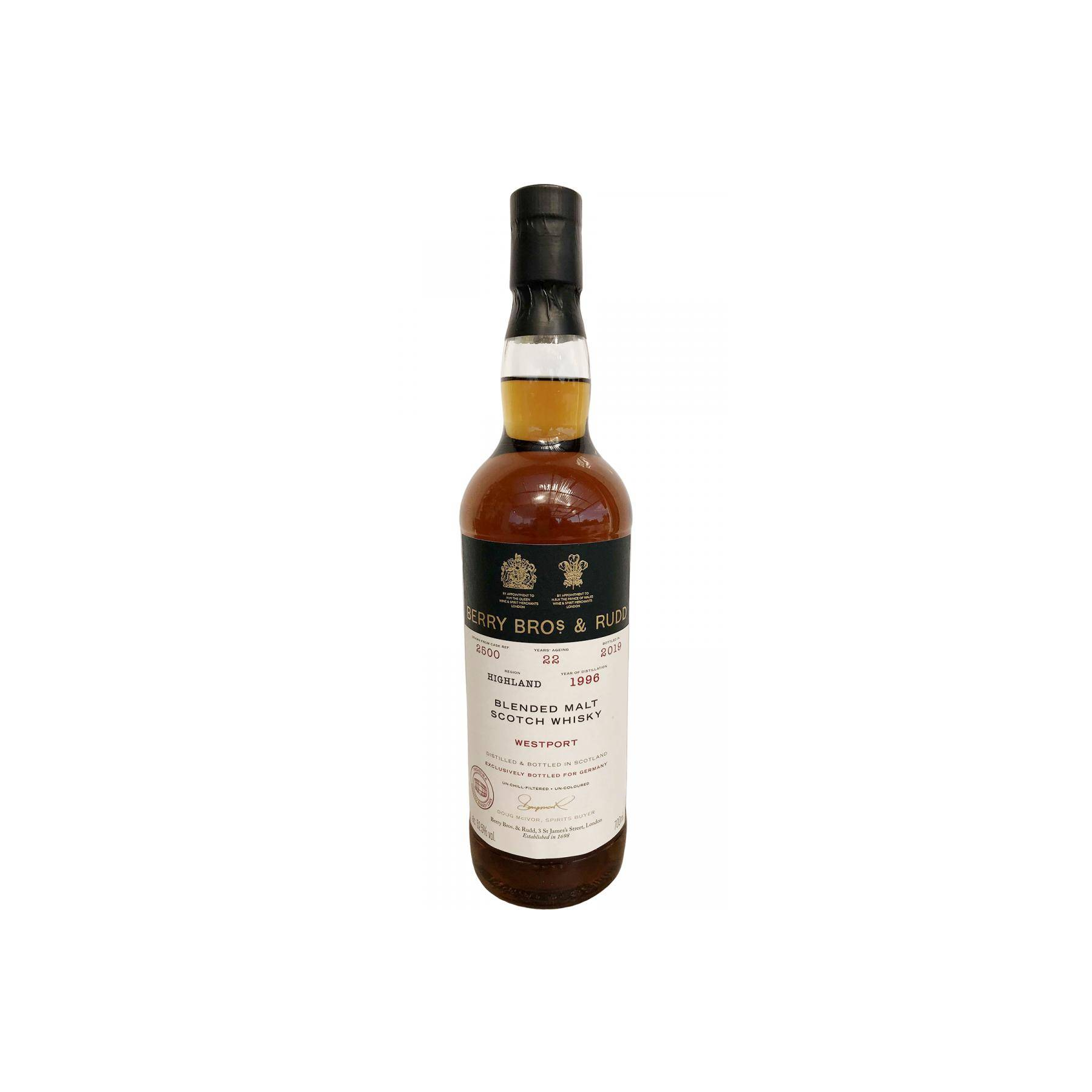 Berry Bros. & Rudd 1996 22 Years Blended Malt Whisky