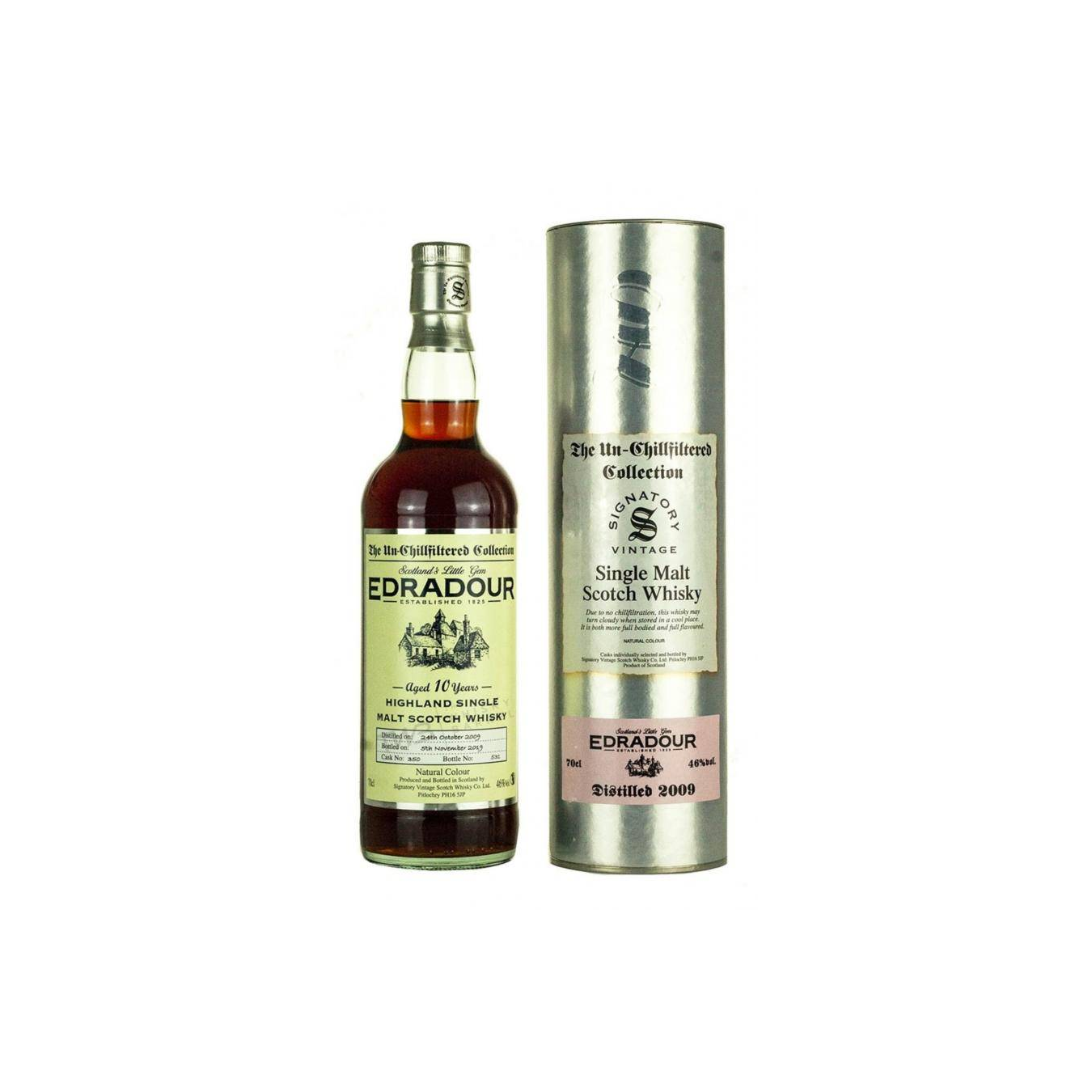 Edradour The Un-Chillfiltered Collection 2009 10 Years Single Malt Whisky 2