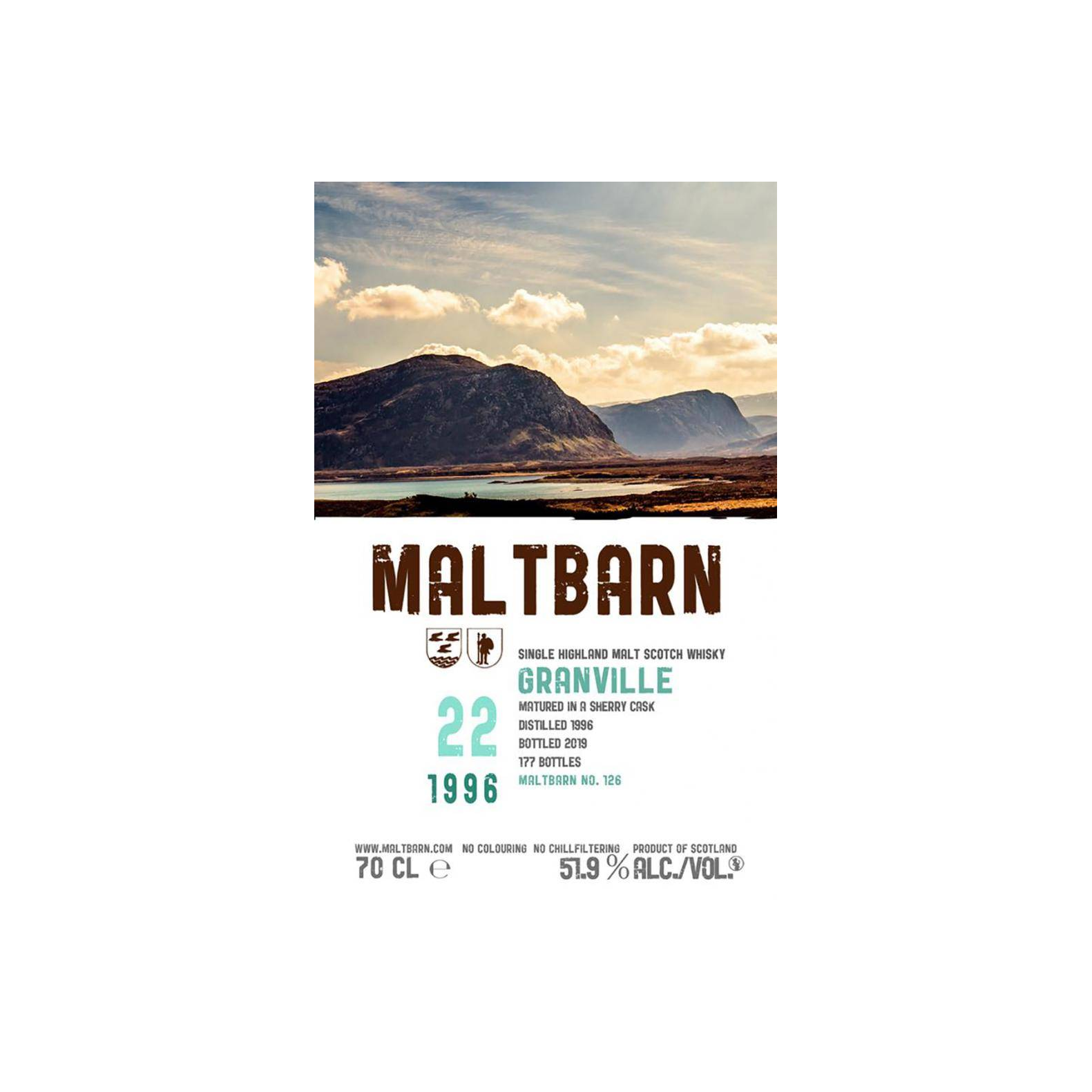 Maltbarn 1996 22 Years Single Malt Whisky 3