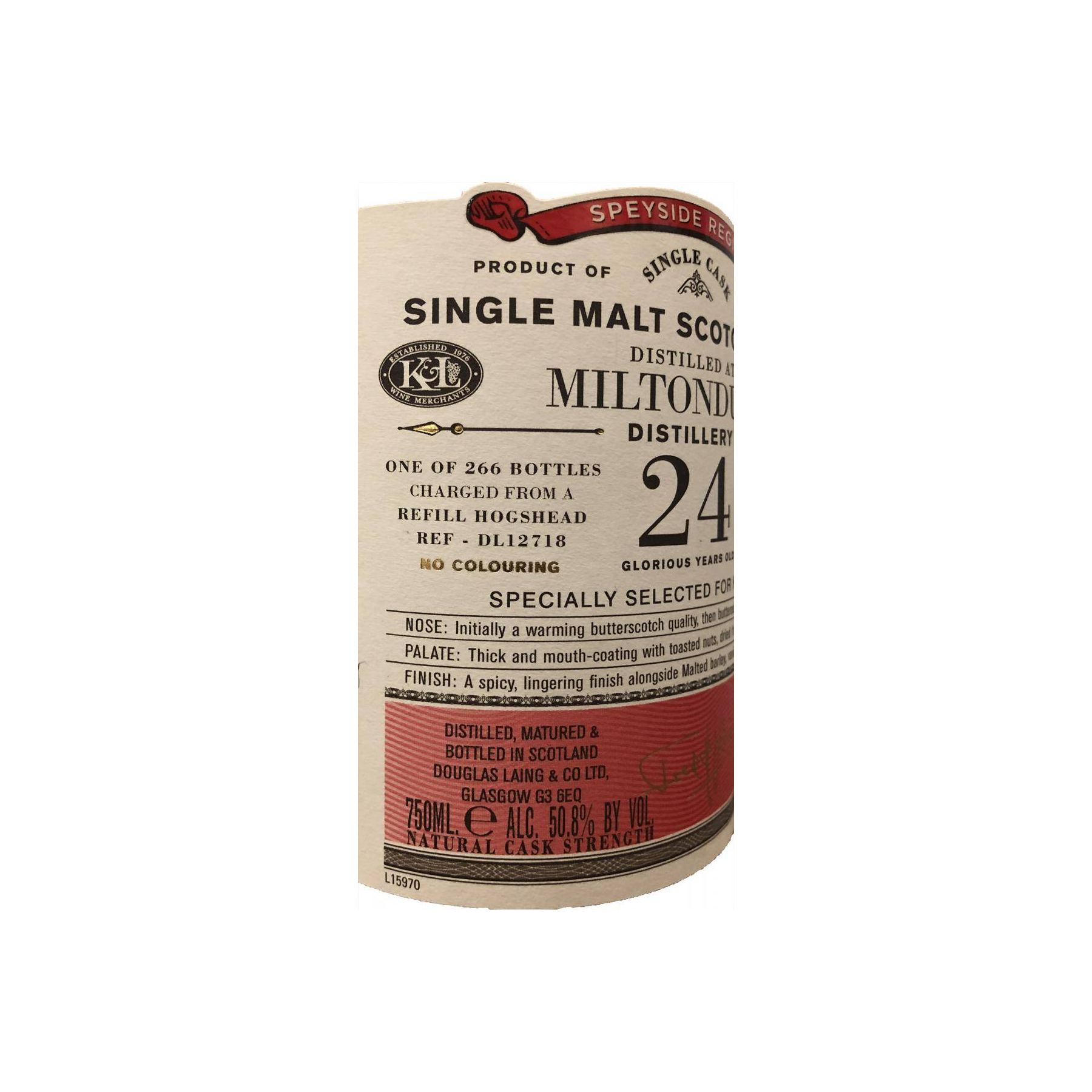 Miltonduff Old Particular 1994 24 Years Single Malt Whisky 3