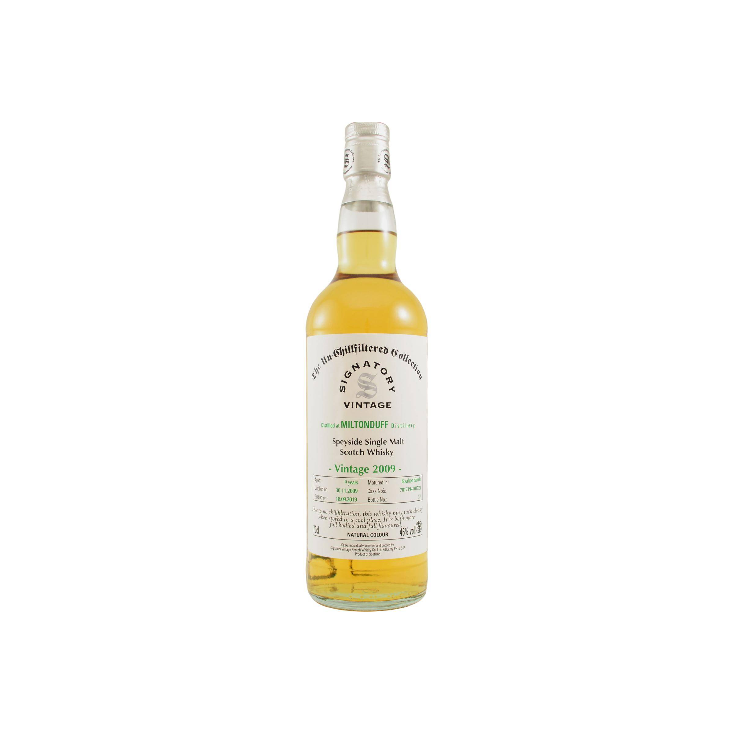 Miltonduff The Un-Chillfiltered Collection 2009 9 Years Single Malt Whisky