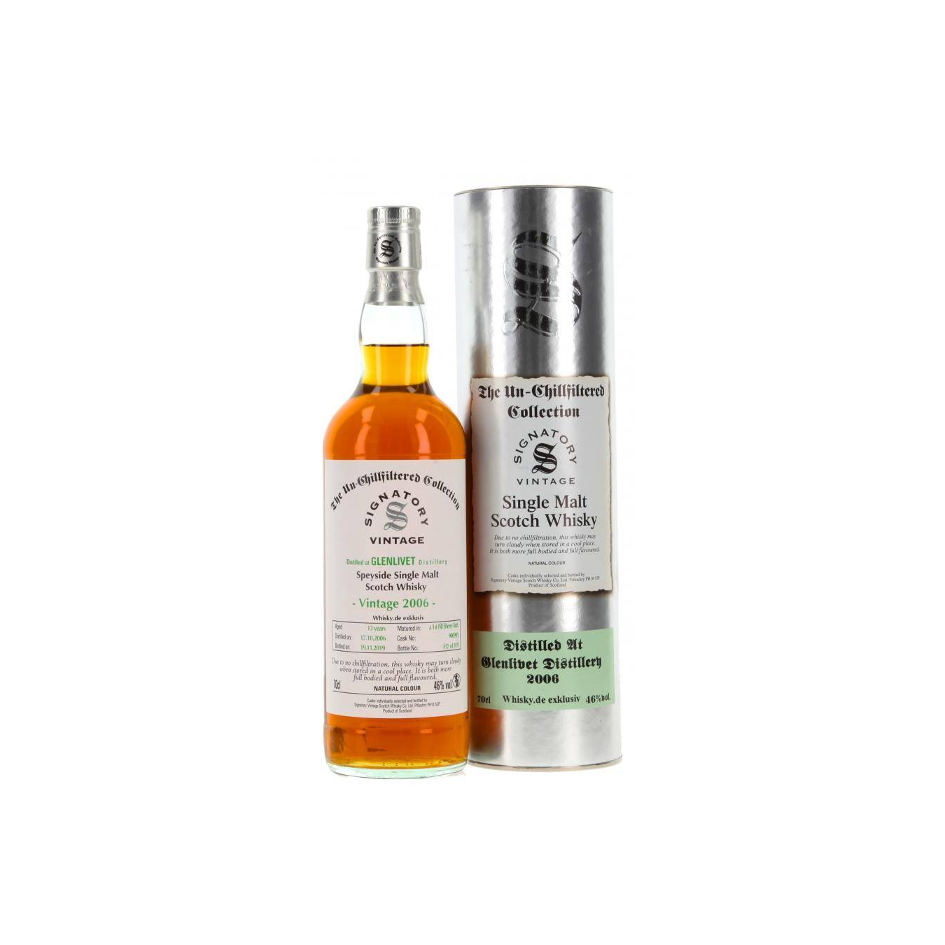 The Glenlivet The Un-Chillfiltered Collection 2006 13 Years Single Malt Whisky 2