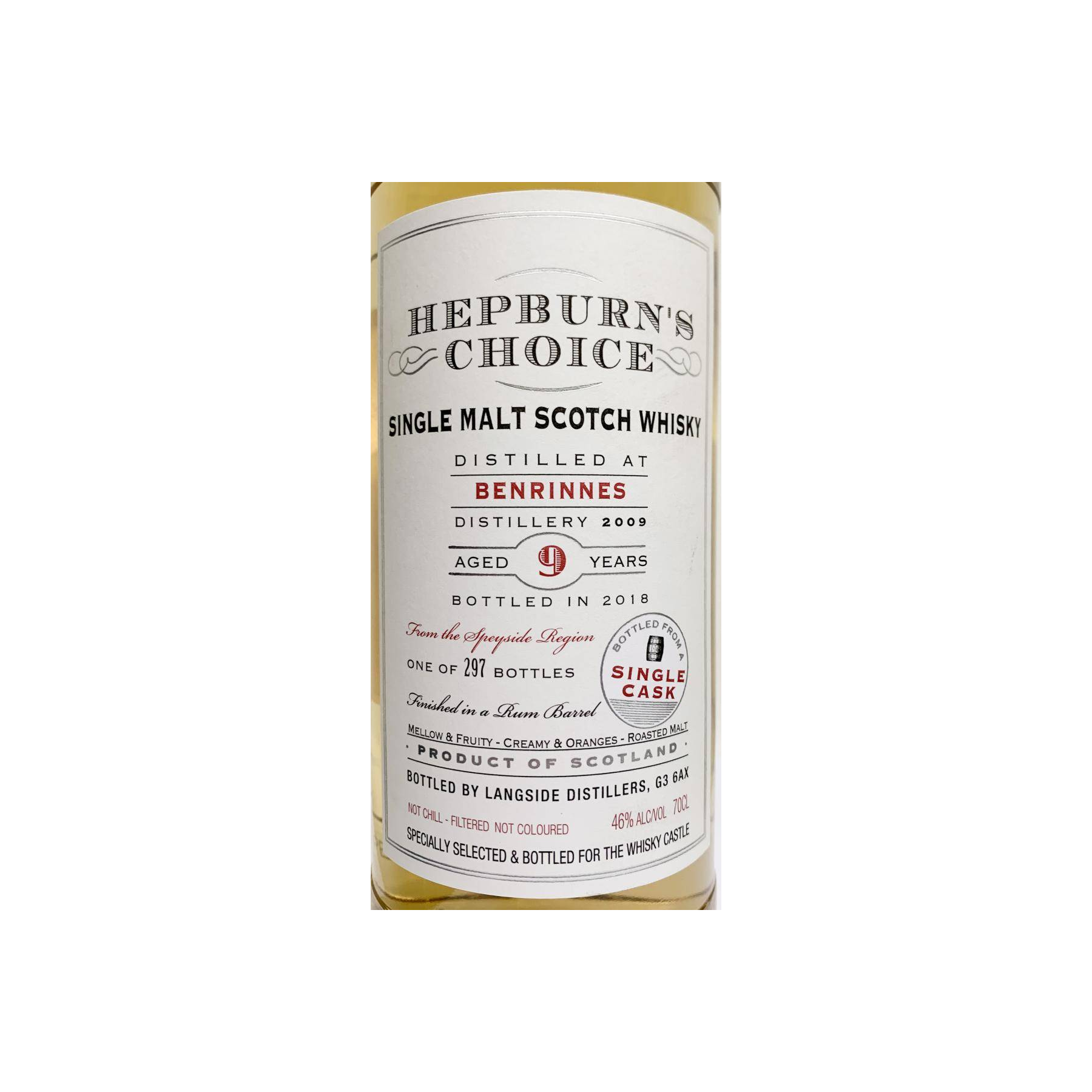 Benrinnes 2009 9 Years Single Malt Whisky 2