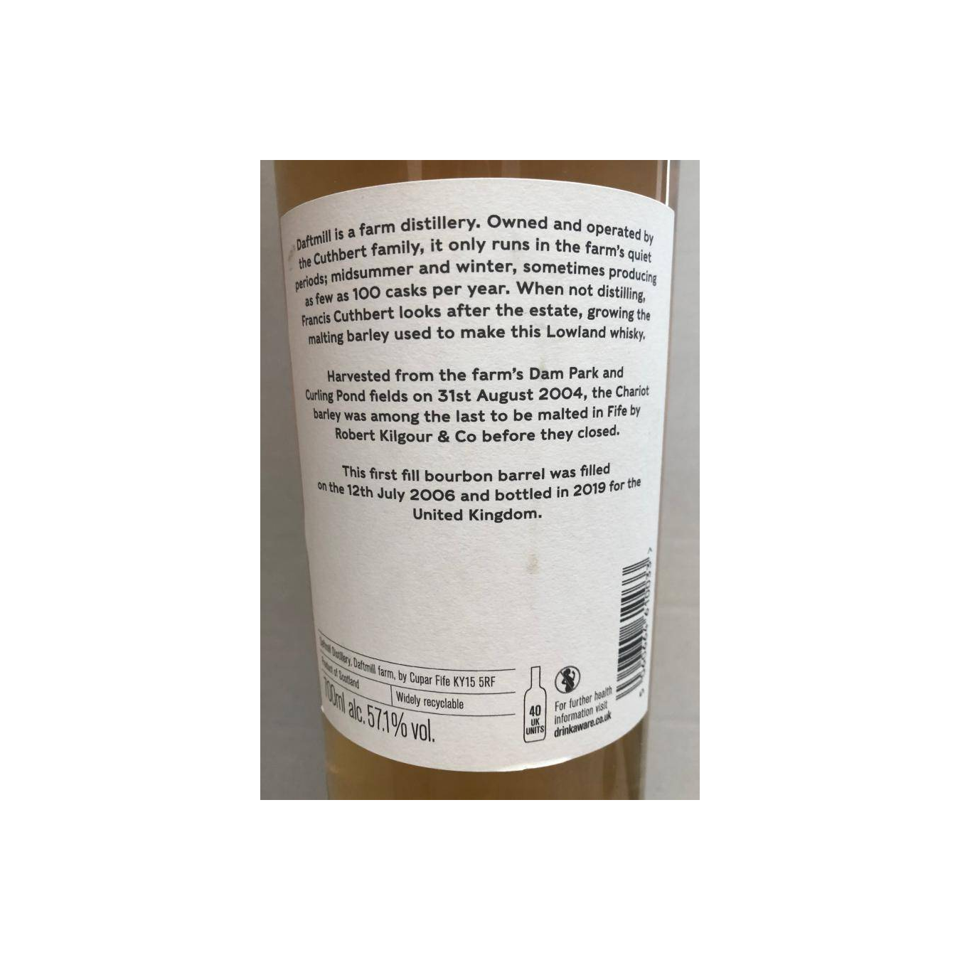 Daftmill Single Cask 2006 12 Years Single Malt Whisky 2