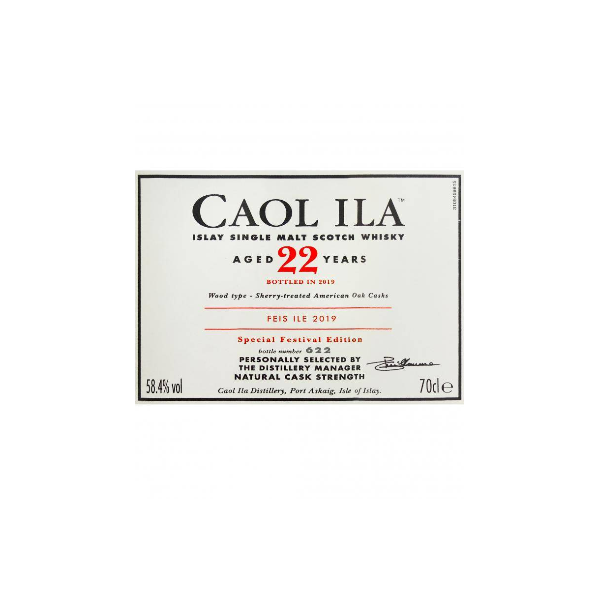 Caol Ila 22 Years Single Malt Whisky 3