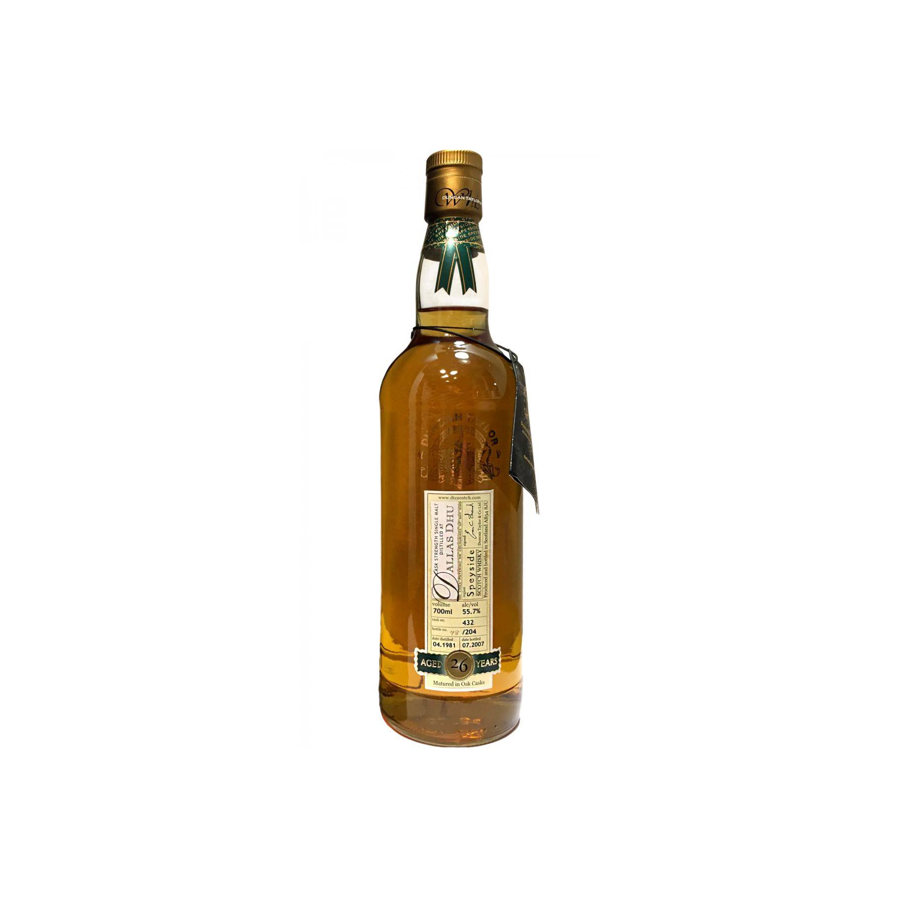 Dallas Dhu Rare Auld 1981 26 Years Single Malt Whisky