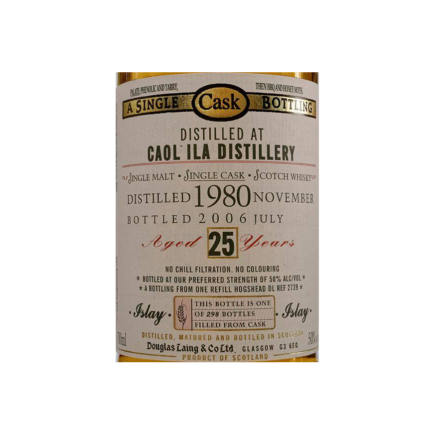 Caol Ila Old Malt Cask 1980 25 Years Single Malt Whisky 2