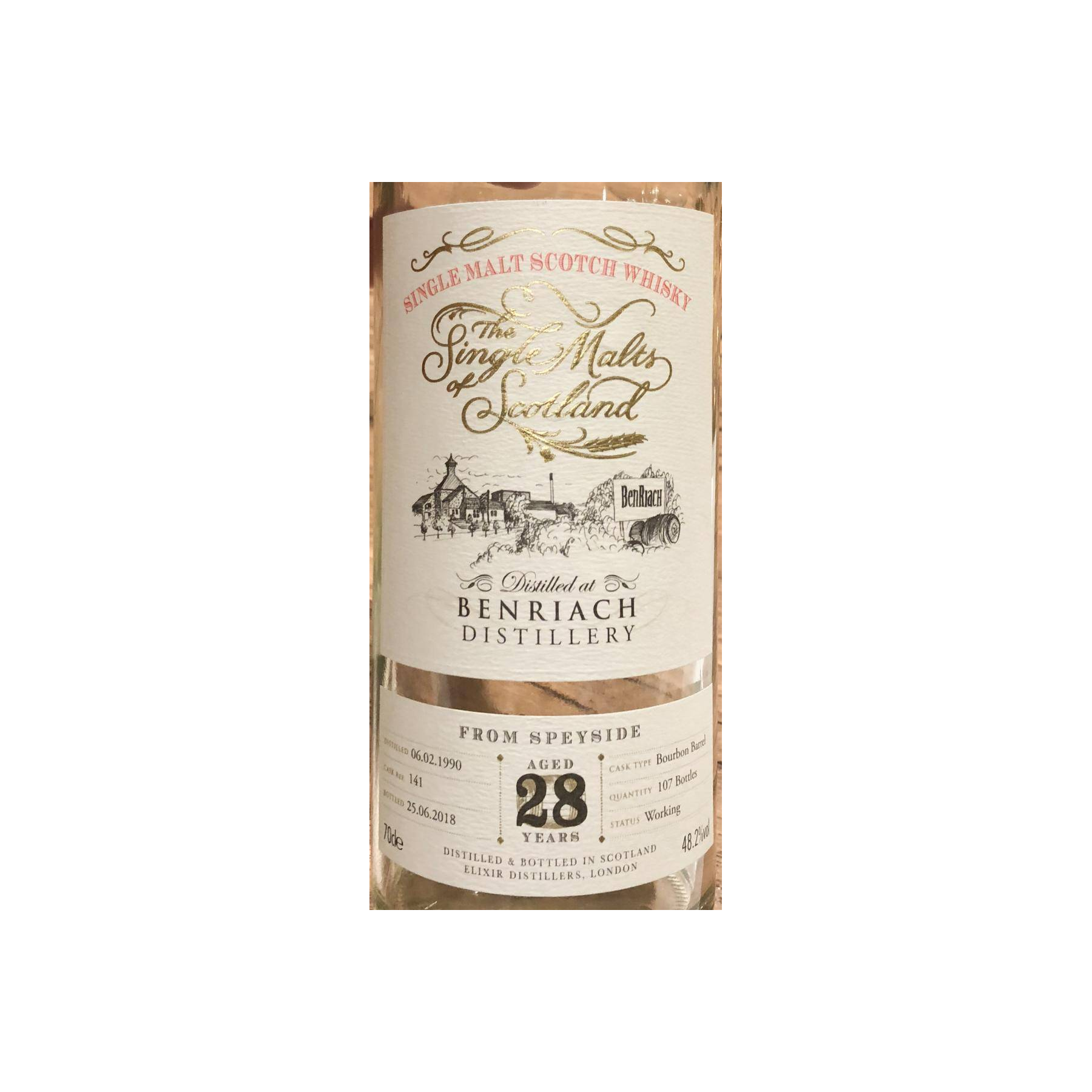 BenRiach The Single Malts of Scotland 1990 28 Years Single Malt Whisky 2