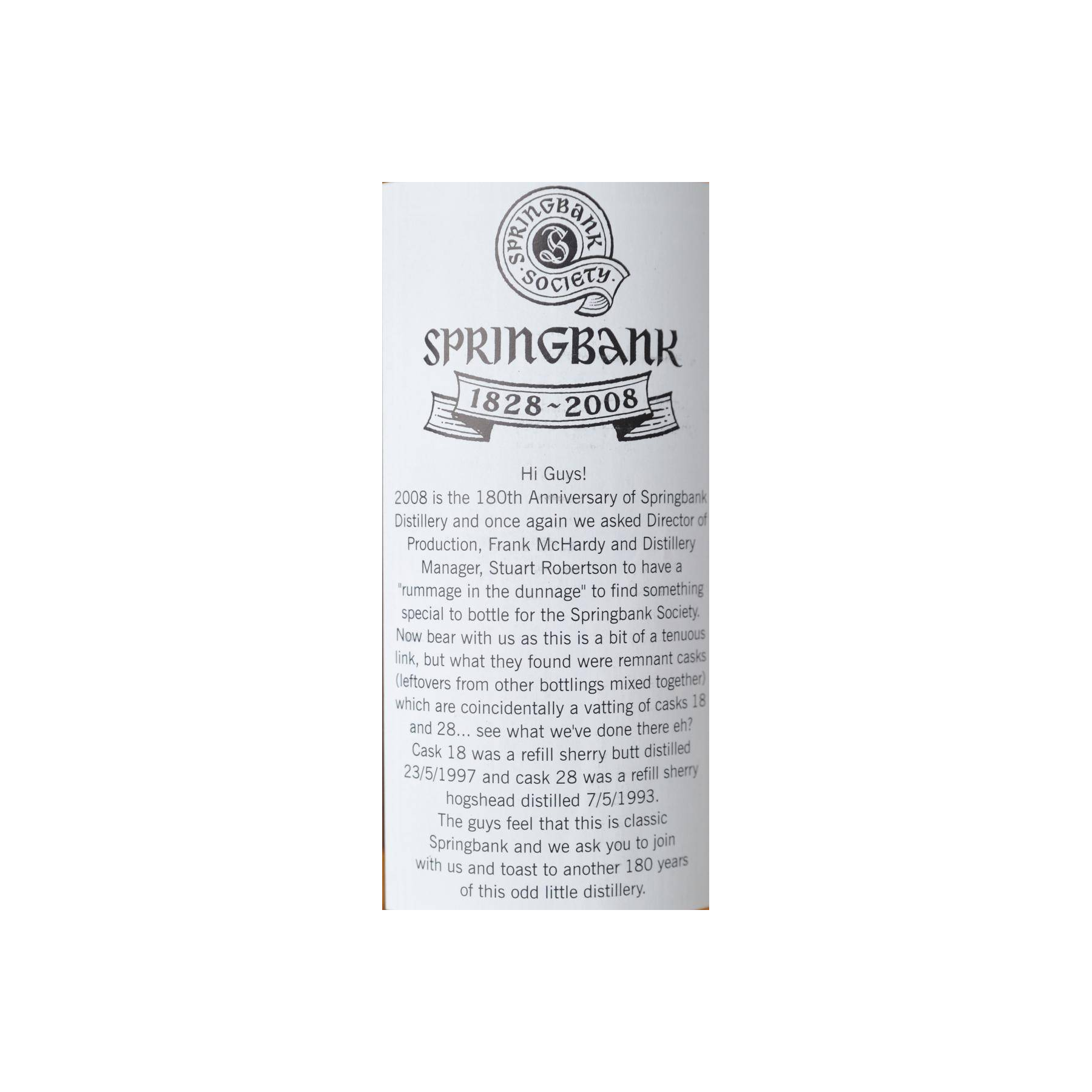 Springbank 1997 11 Years Single Malt Whisky 2