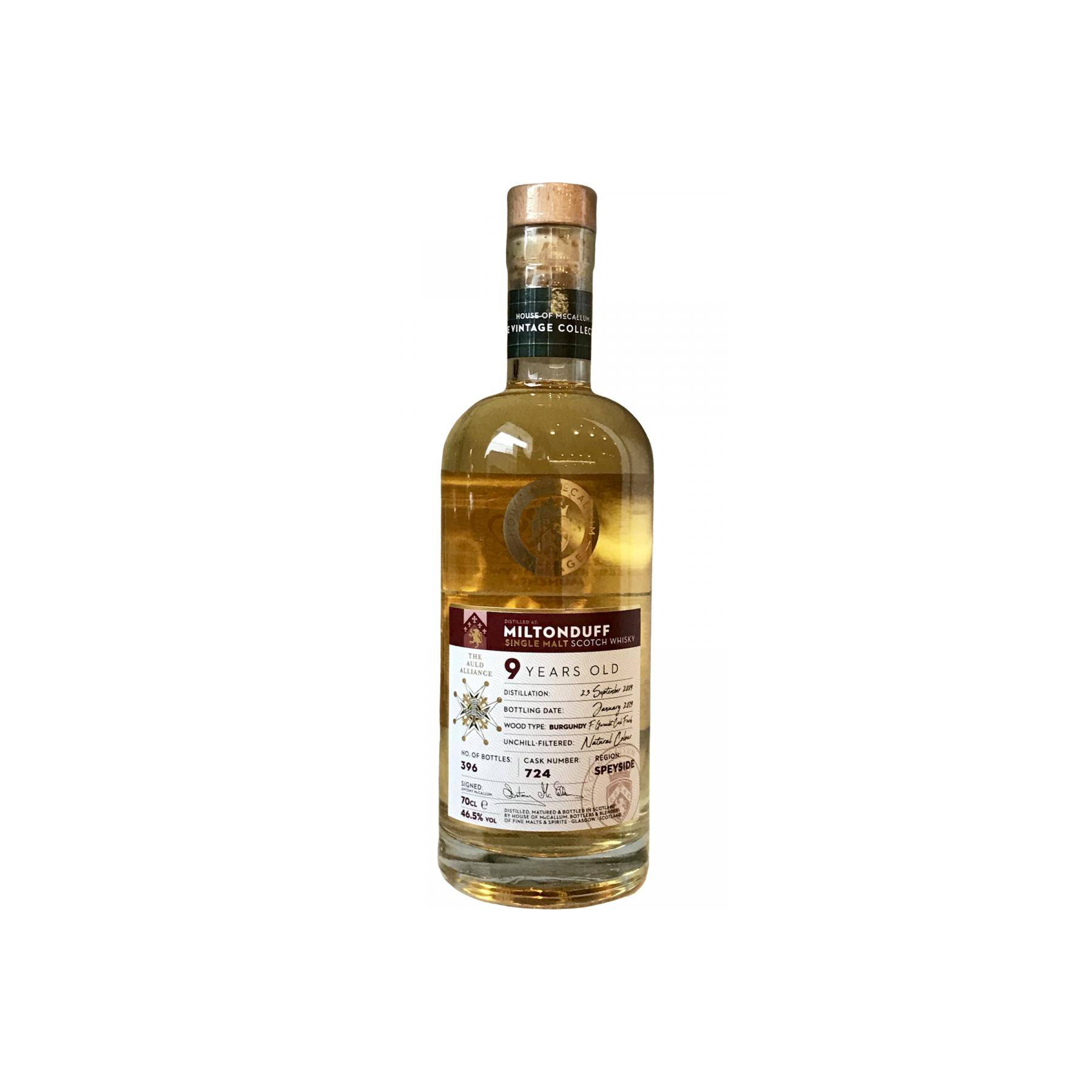Miltonduff 2009 9 Years Single Malt Whisky