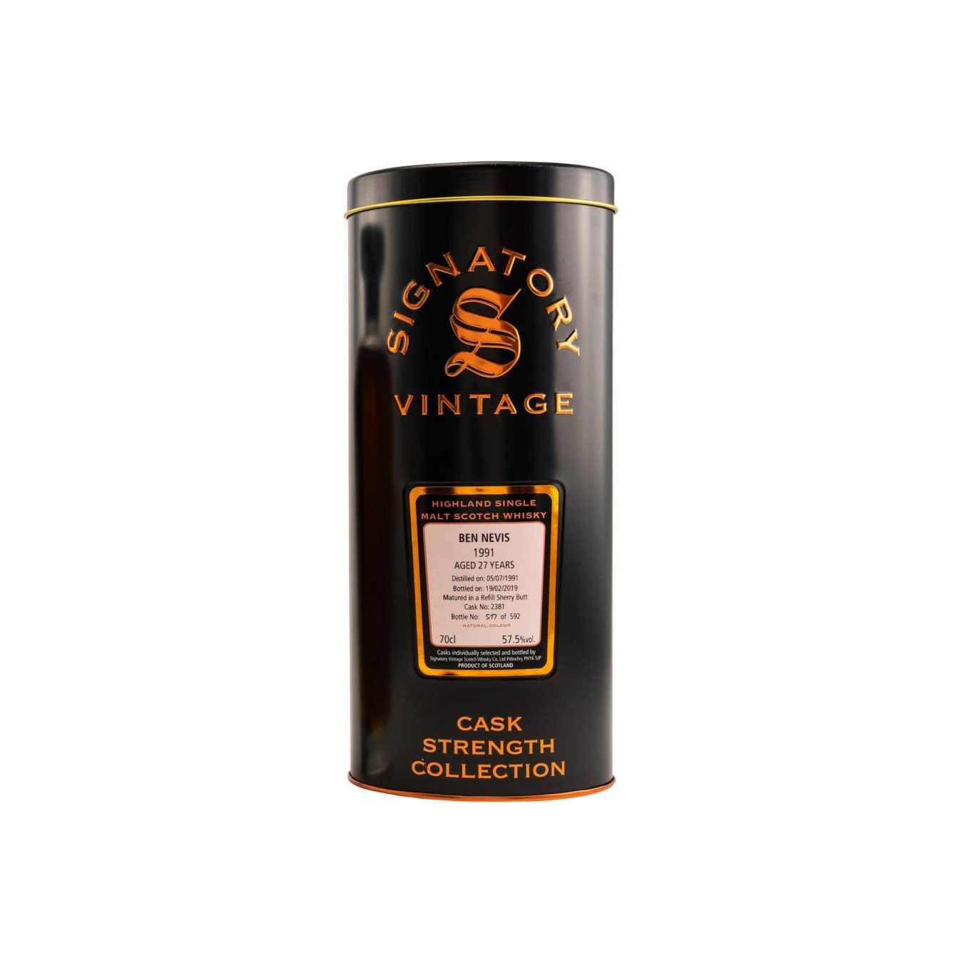 Ben Nevis Cask Strength Collection 1991 27 Years Single Malt Whisky 3