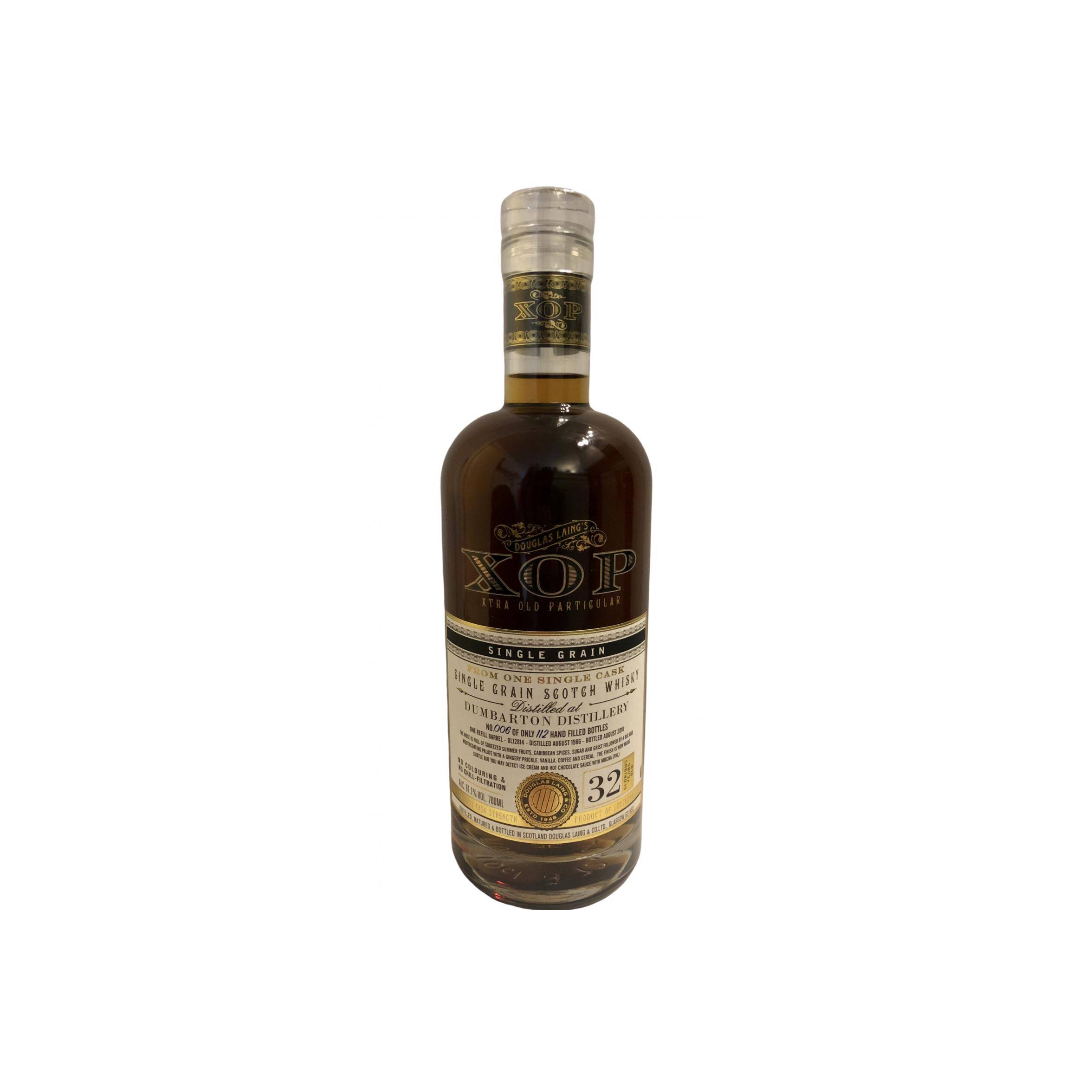 Dumbarton 1986 32 Years Single Grain Whisky