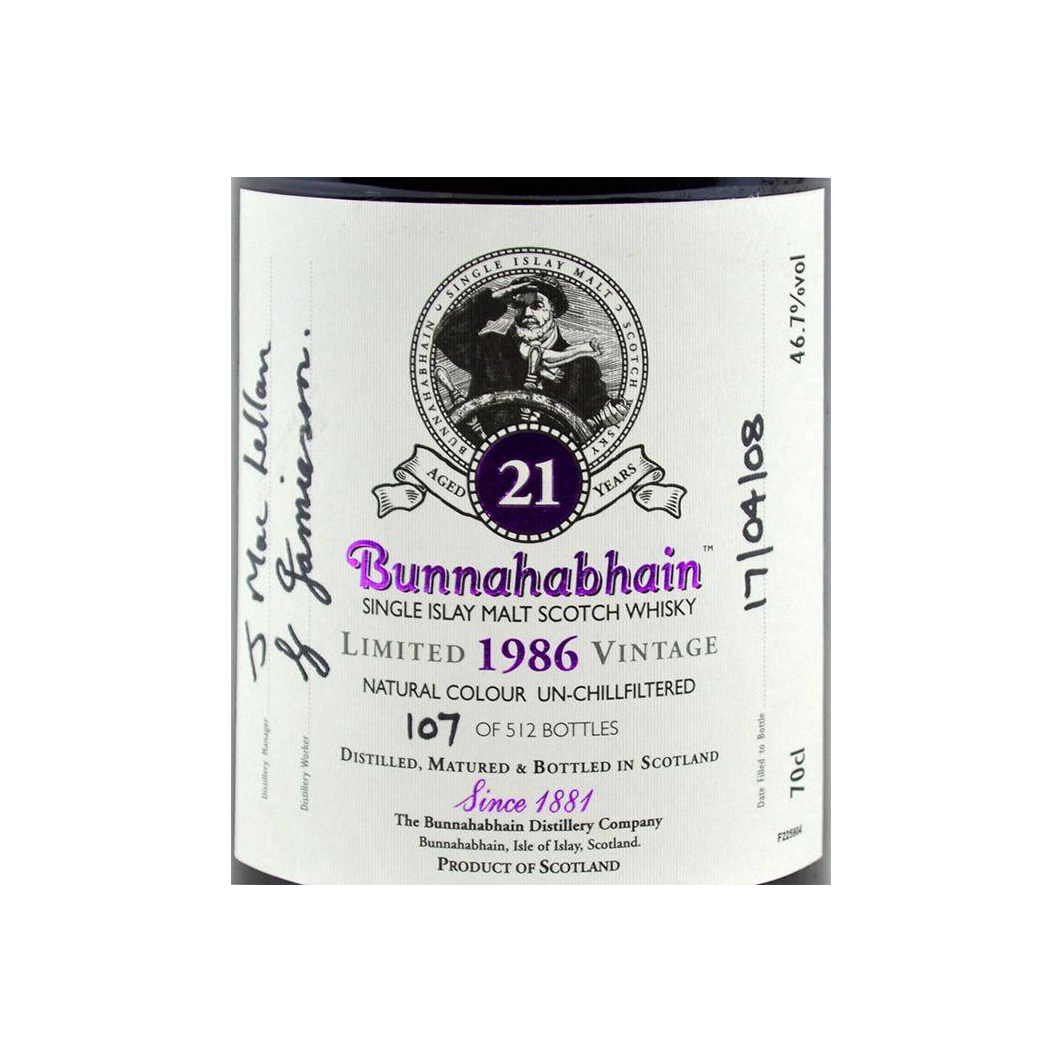 Bunnahabhain 1986 21 Years Single Malt Whisky 3