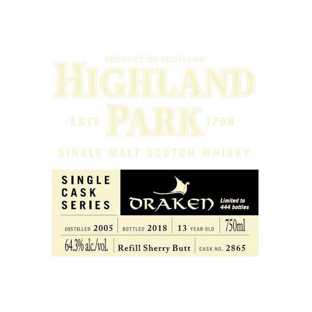 Highland Park Single Cask 2005 13 Years Single Malt Whisky 2