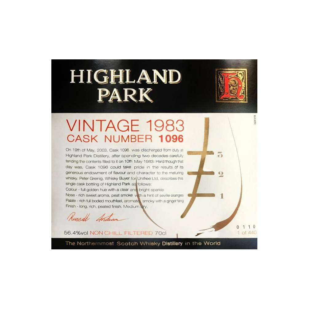 Highland Park 1983 20 Years Single Malt Whisky 2