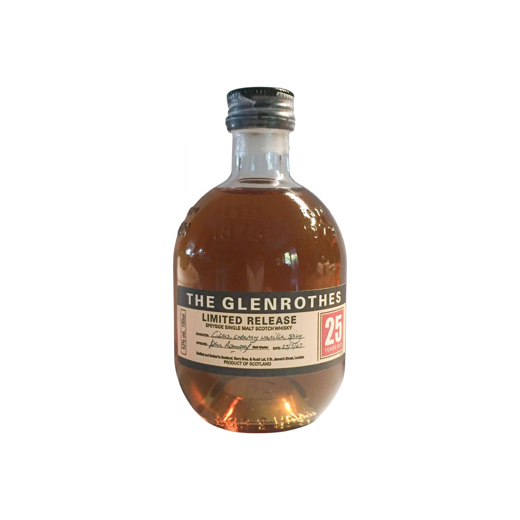 The Glenrothes 25 Years Single Malt Whisky 2