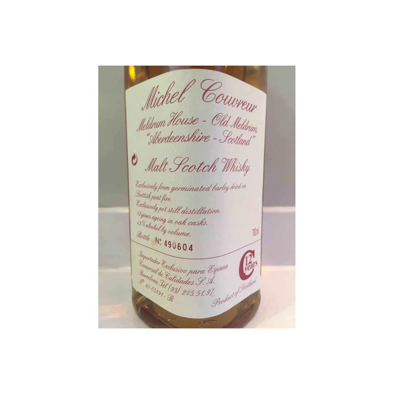 Michel Couvreur 12 Years Single Malt Whisky 2