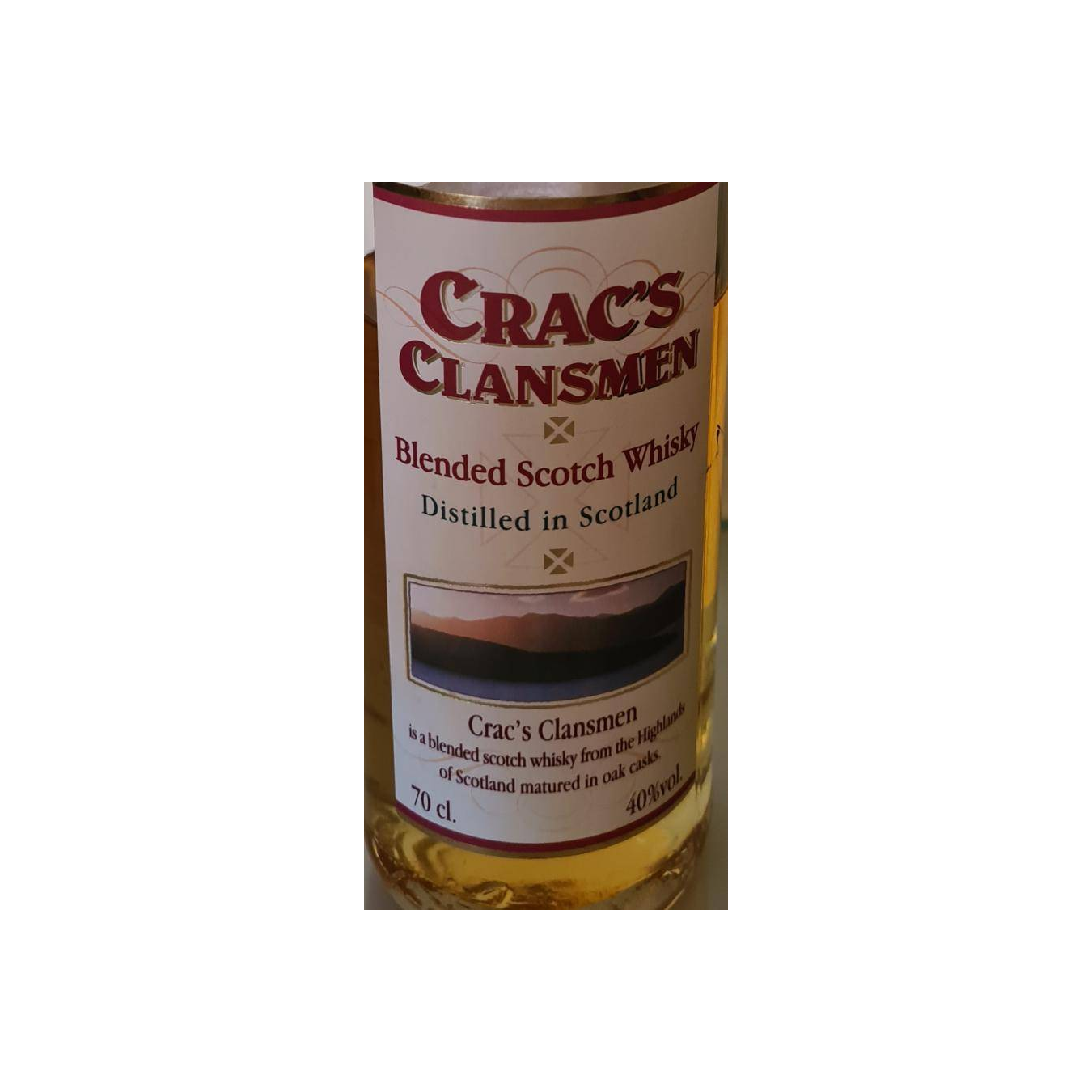 Blended Scotch Whisky Crac's Clansmen
