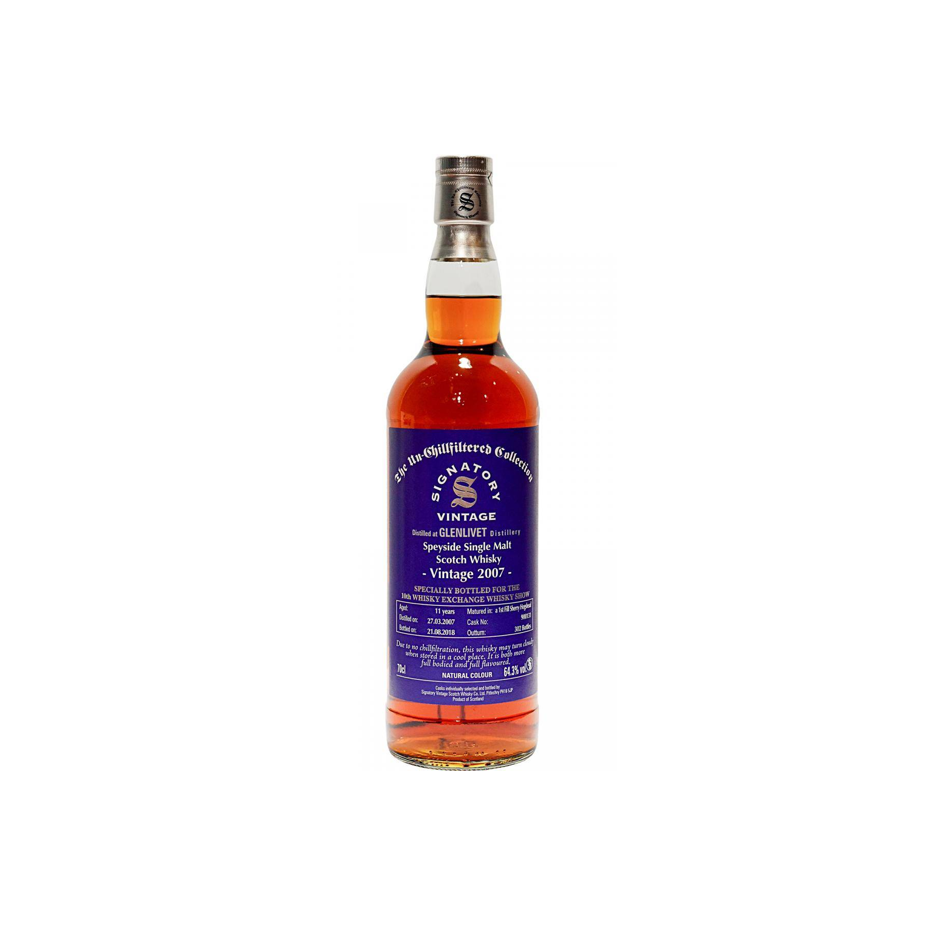 The Glenlivet The Un-Chillfiltered Collection 2007 11 Years Single Malt Whisky
