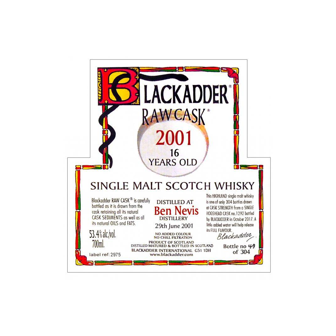 Ben Nevis Raw Cask 2001 16 Years Single Malt Whisky 2