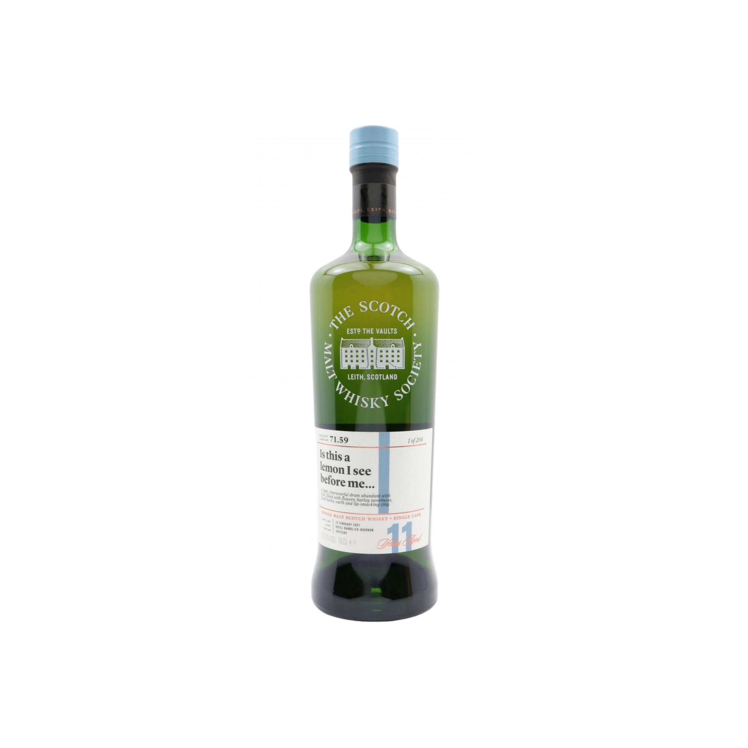 The Scotch Malt Whisky Society 2007 11 Years Single Malt Whisky