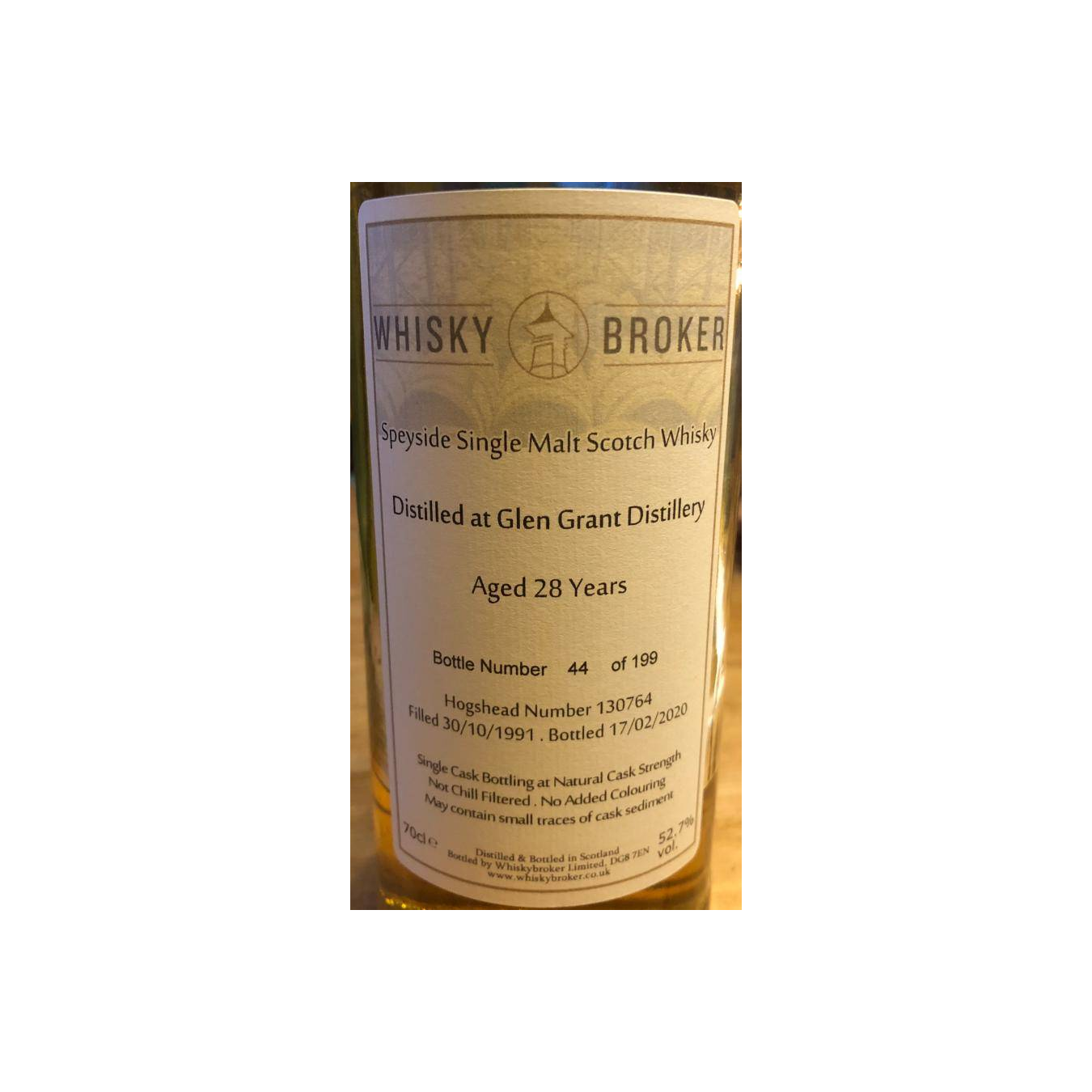 Glen Grant 1991 28 Years Single Malt Whisky 2