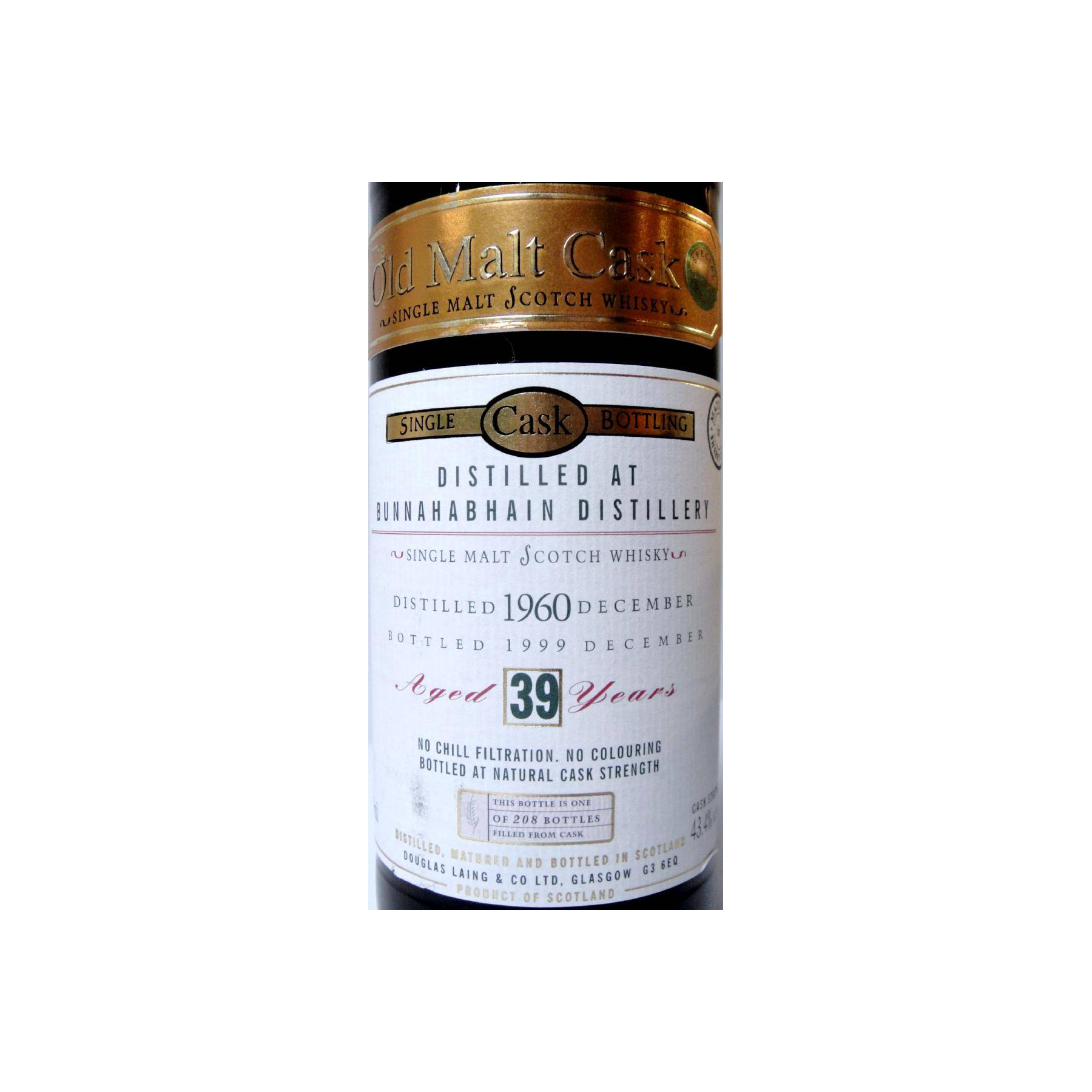 Bunnahabhain Old Malt Cask 1960 39 Years Single Malt Whisky 3