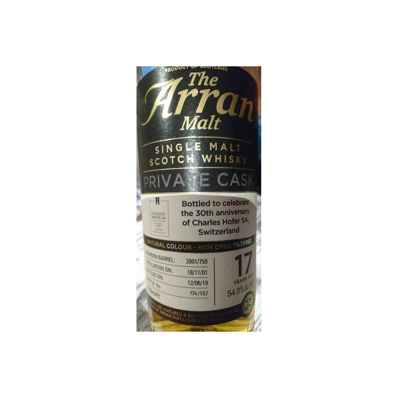 Arran Private Cask 2001 17 Years Single Malt Whisky 2