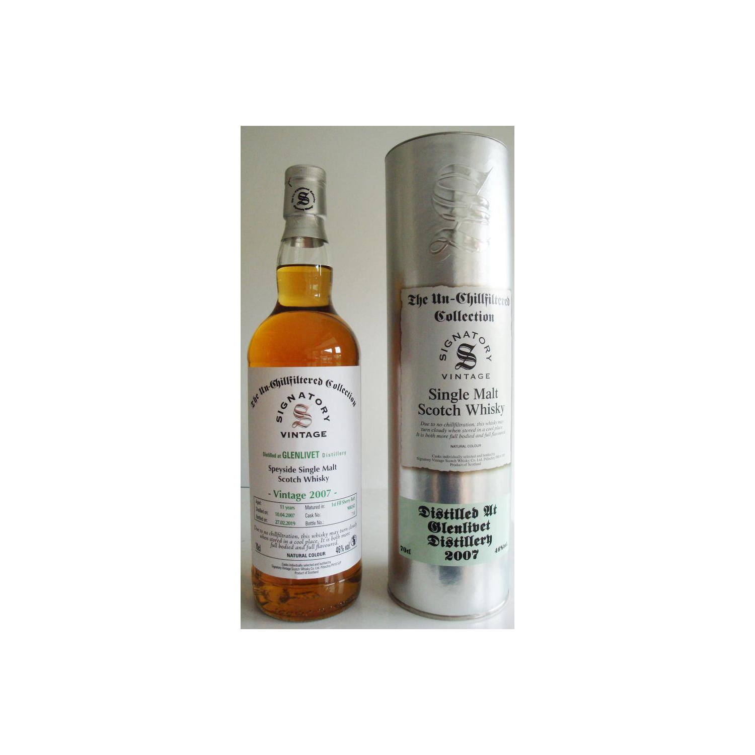 The Glenlivet The Un-Chillfiltered Collection 2007 11 Years Single Malt Whisky 2