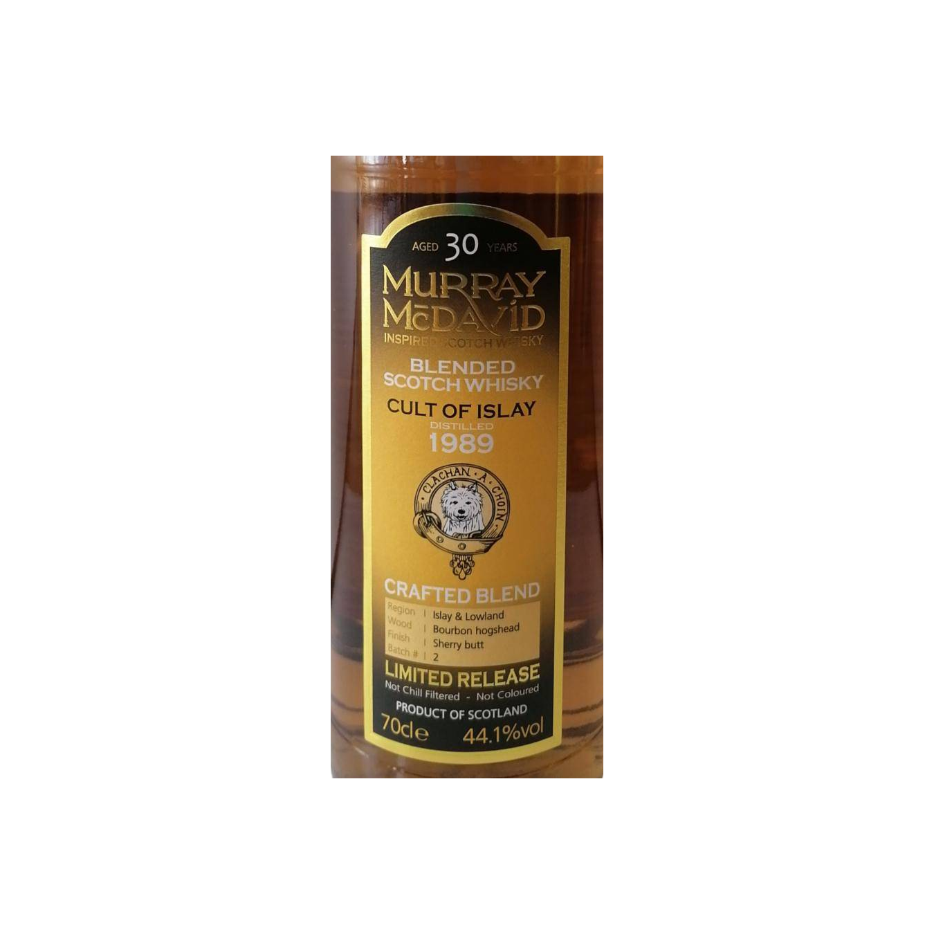 Murray McDavid 1989 30 Years Blended Whisky
