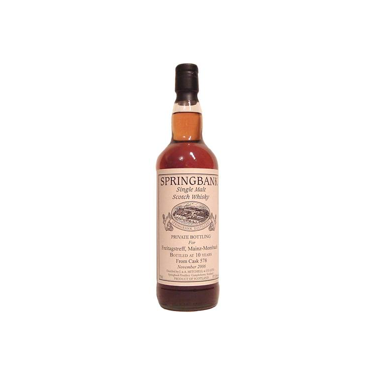 Springbank Private Bottling 10 Years Single Malt Whisky