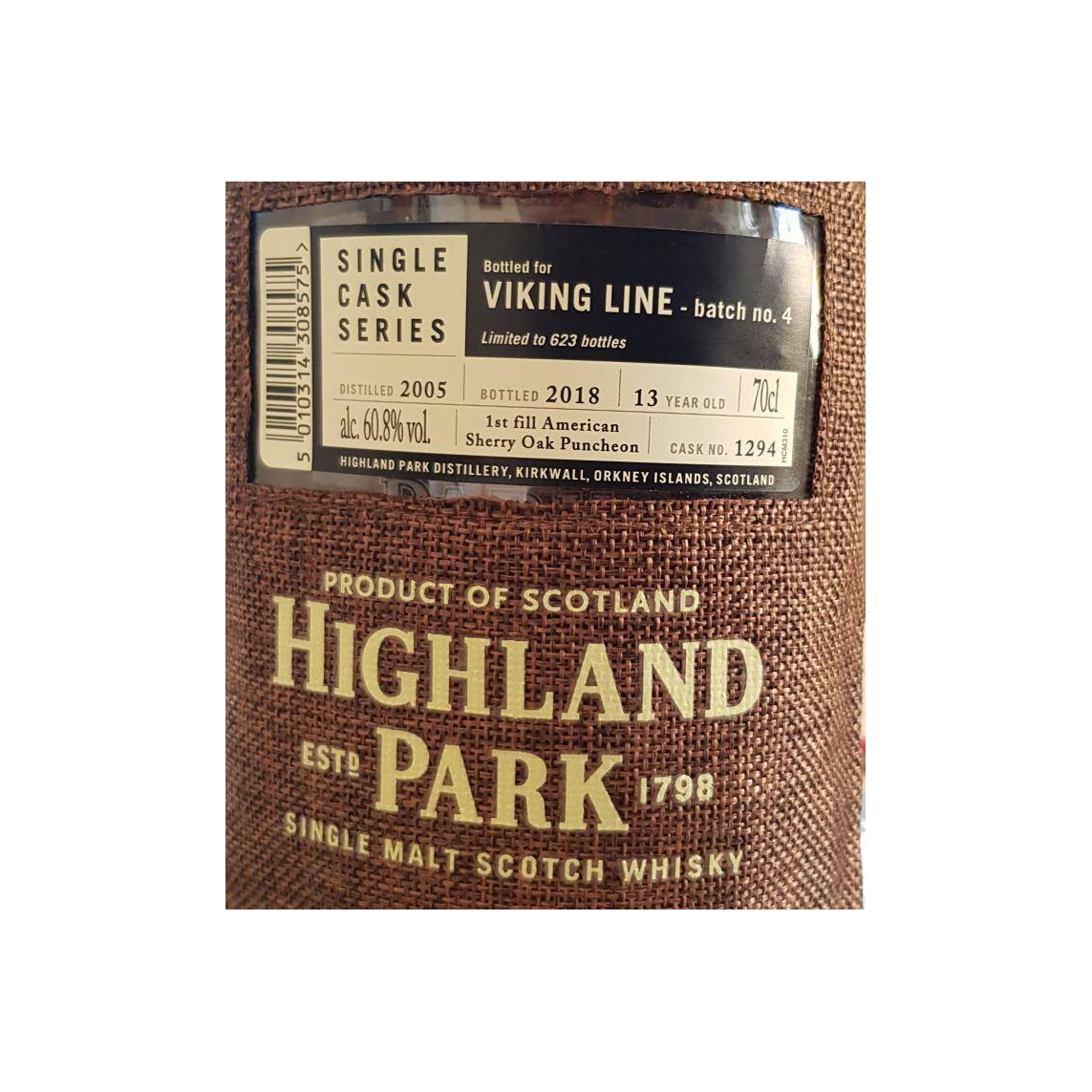 Highland Park Single Cask 2005 13 Years Single Malt Whisky 2