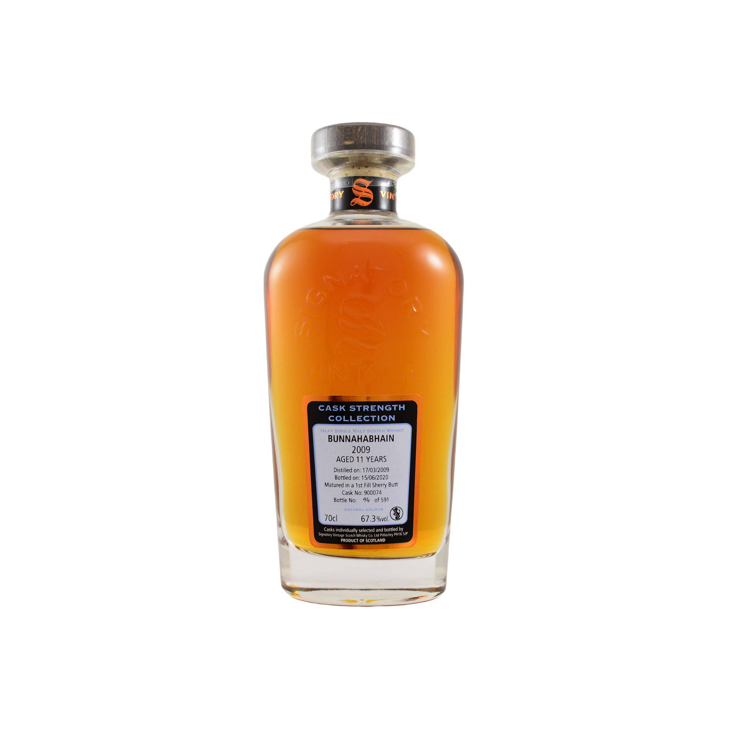 Bunnahabhain Cask Strength Collection 2009 11 Years Single Malt Whisky