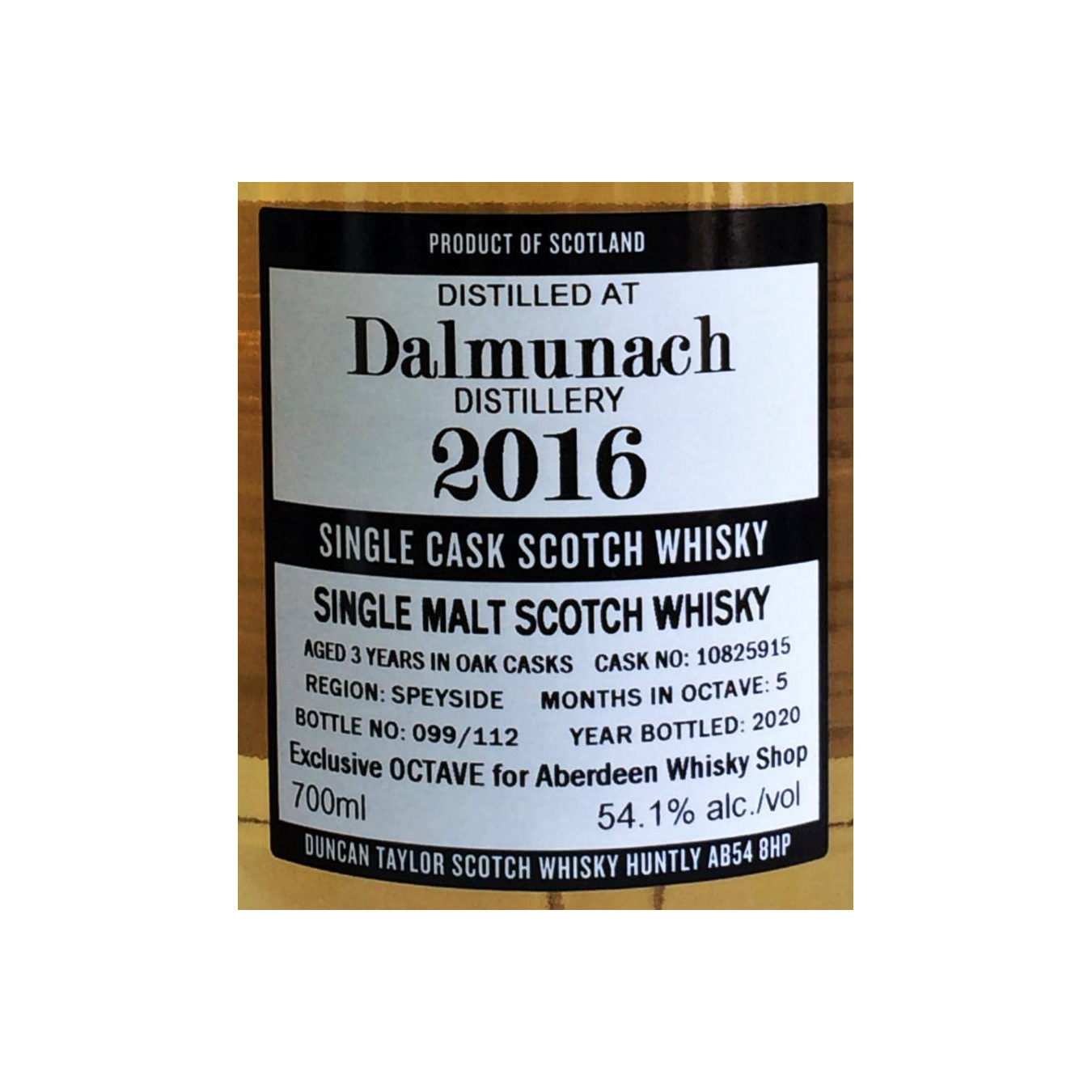Dalmunach The Octave 2016 3 Years Single Malt Whisky 2