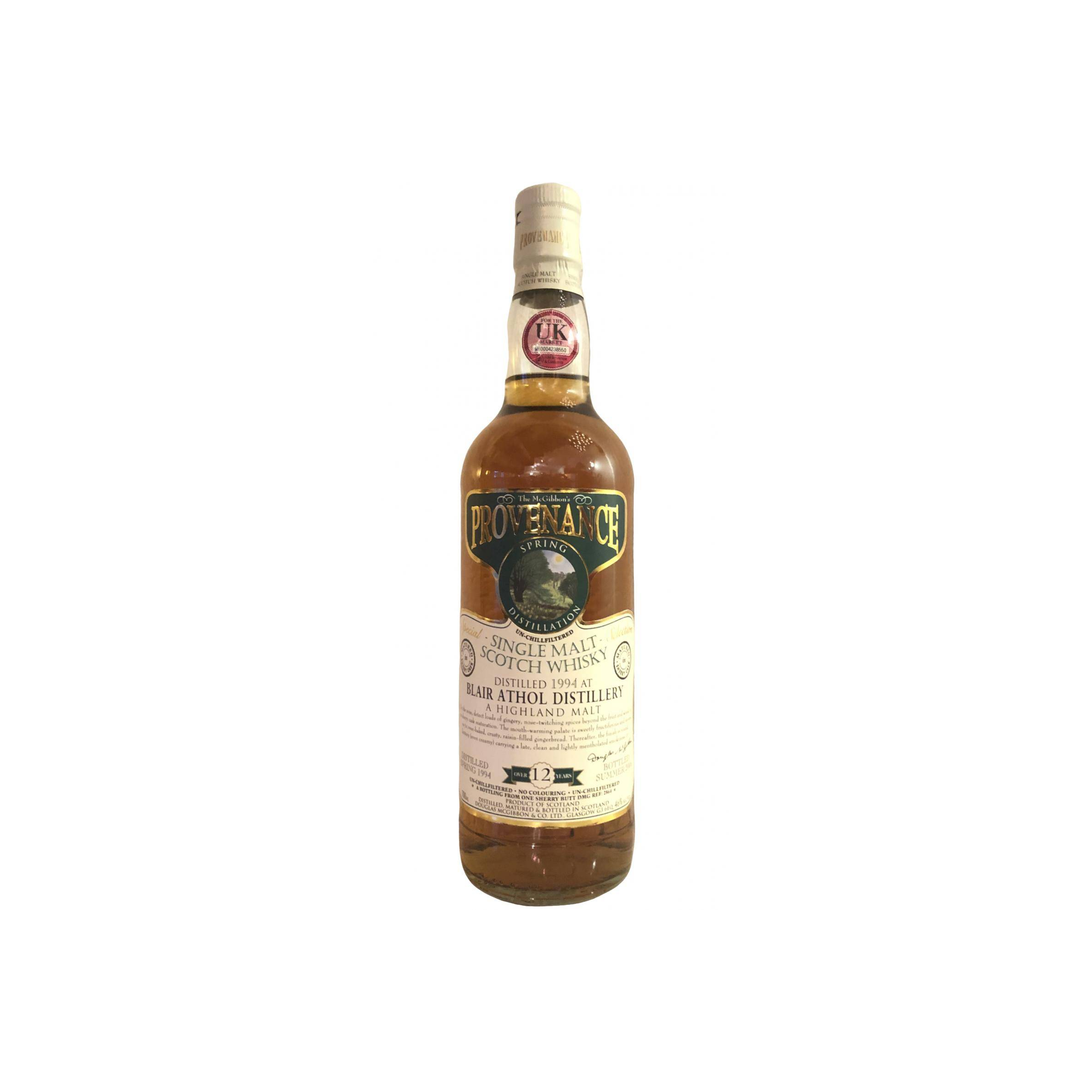 Blair Athol McGibbon's Provenance 1994 12 Years Single Malt Whisky 2