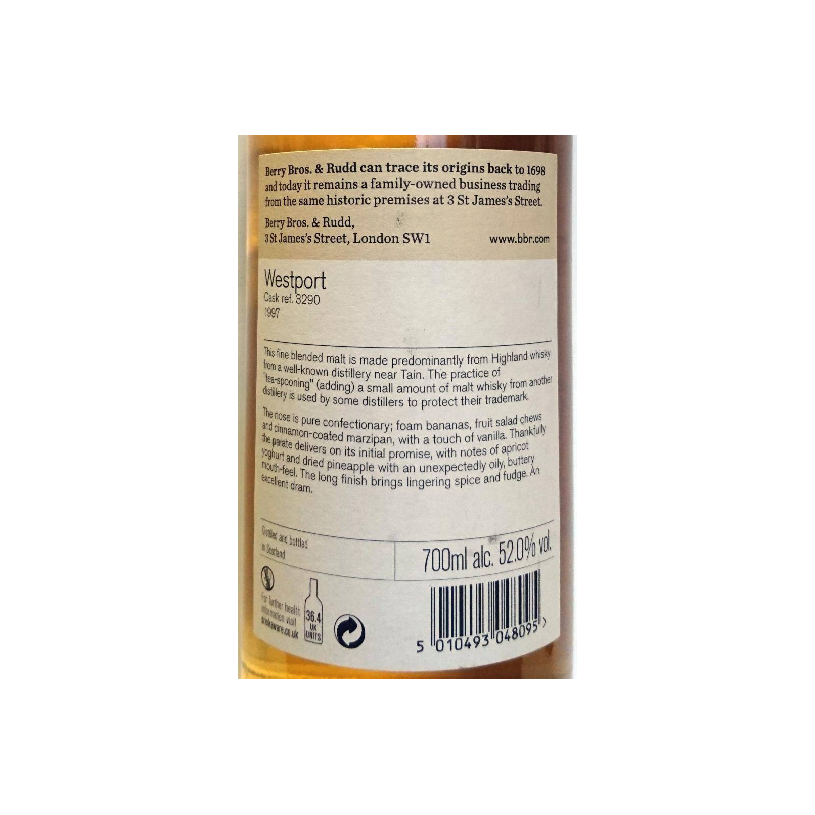 Berry Bros. & Rudd 1997 20 Years Blended Malt Whisky 2