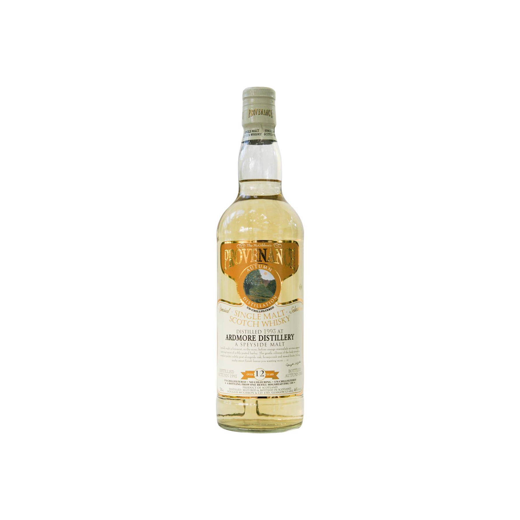 Ardmore McGibbon's Provenance 1993 12 Years Single Malt Whisky