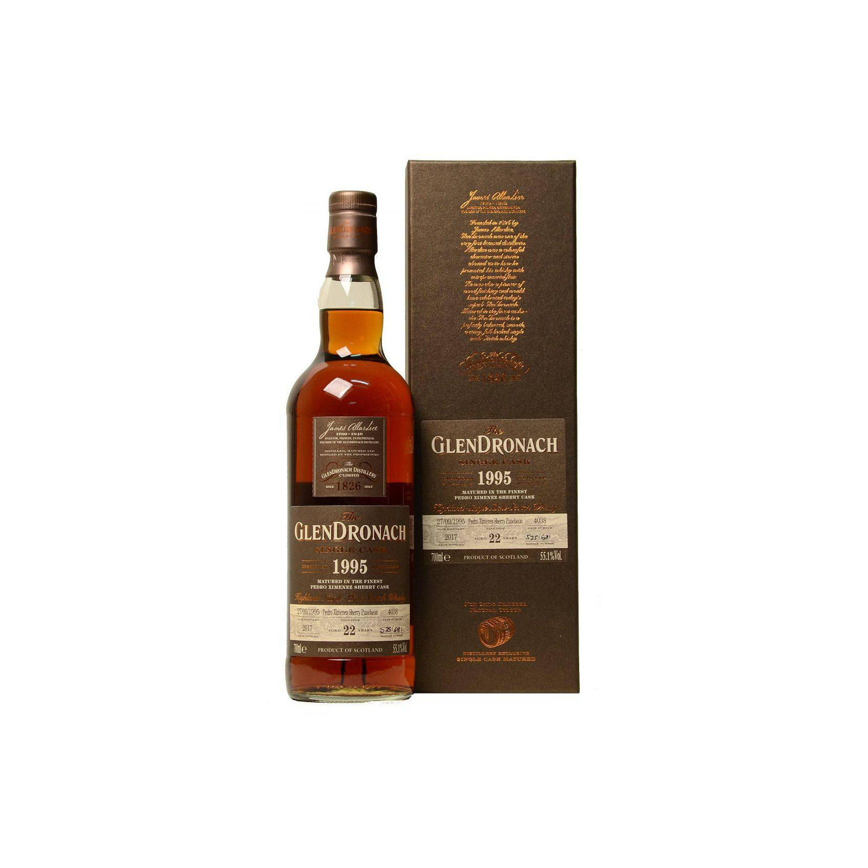 GlenDronach 1995 22 Years Single Malt Whisky 3