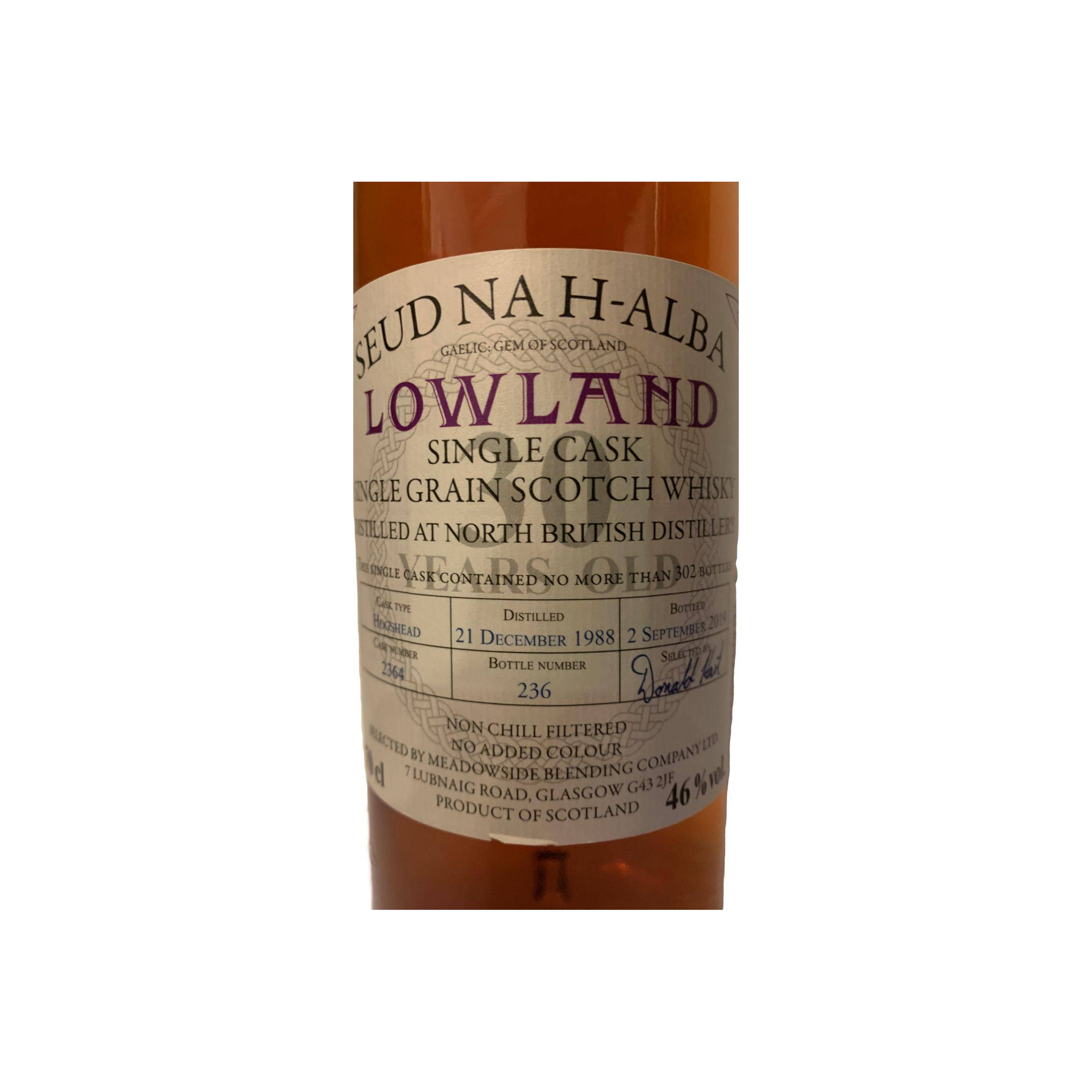 North British 1988 30 Years Single Grain Whisky 2