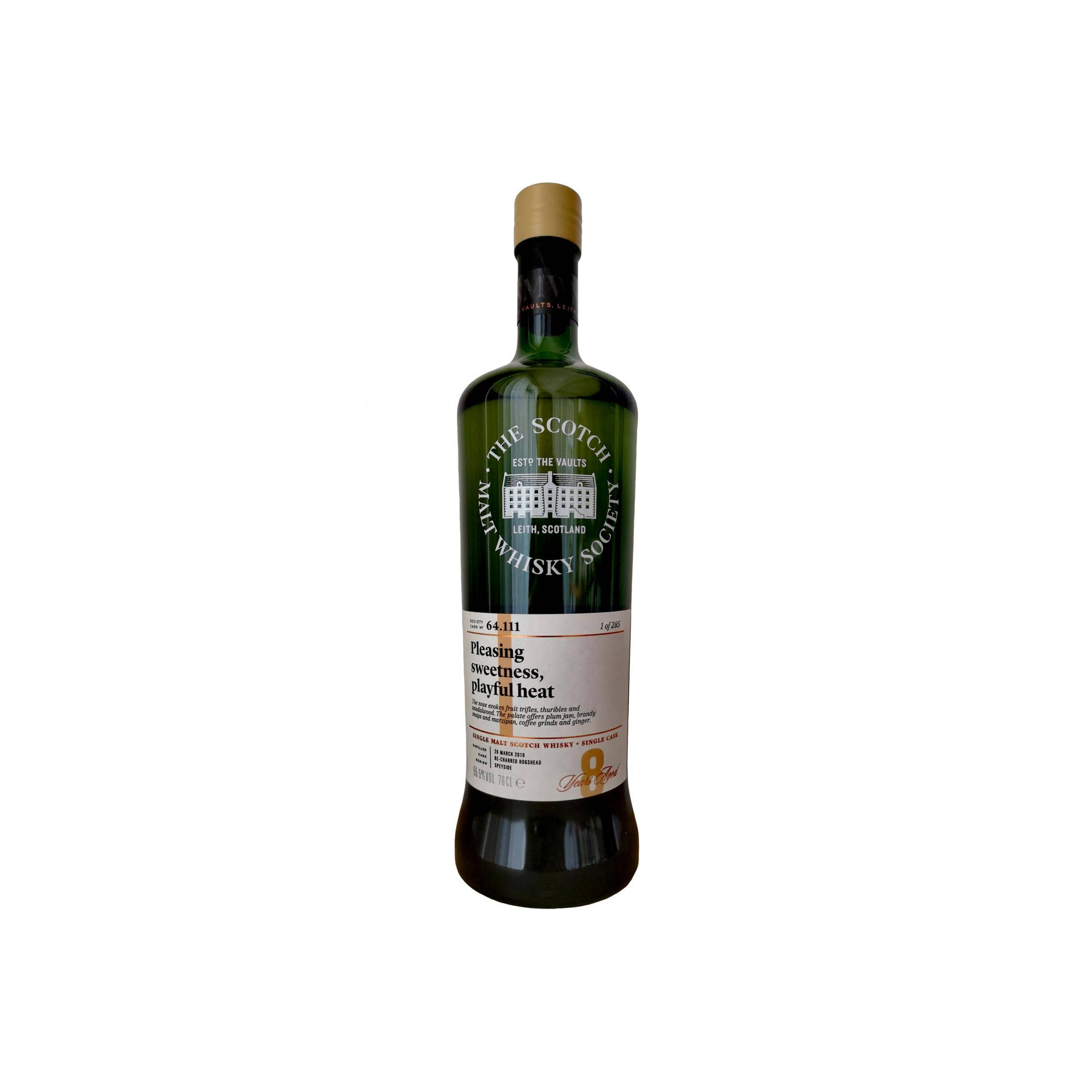 The Scotch Malt Whisky Society 2010 8 Years Single Malt Whisky