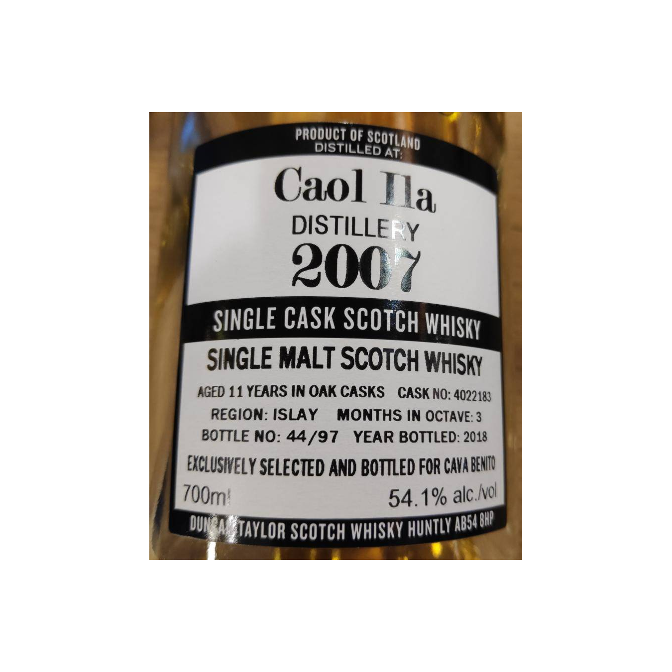 Caol Ila The Octave 2007 11 Years Single Malt Whisky 2