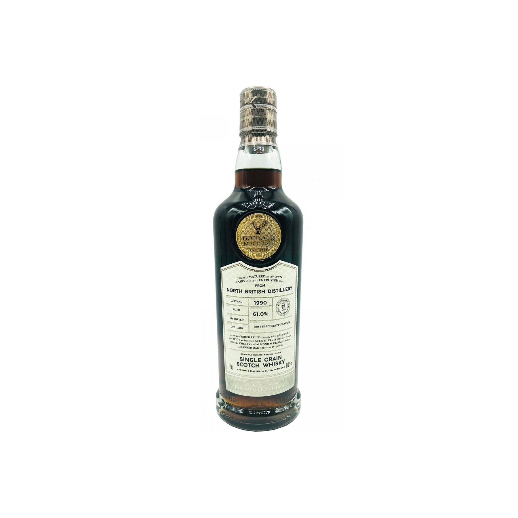 North British Connoisseurs Choice - Cask Strength 1990 28 Years Single Grain Whisky