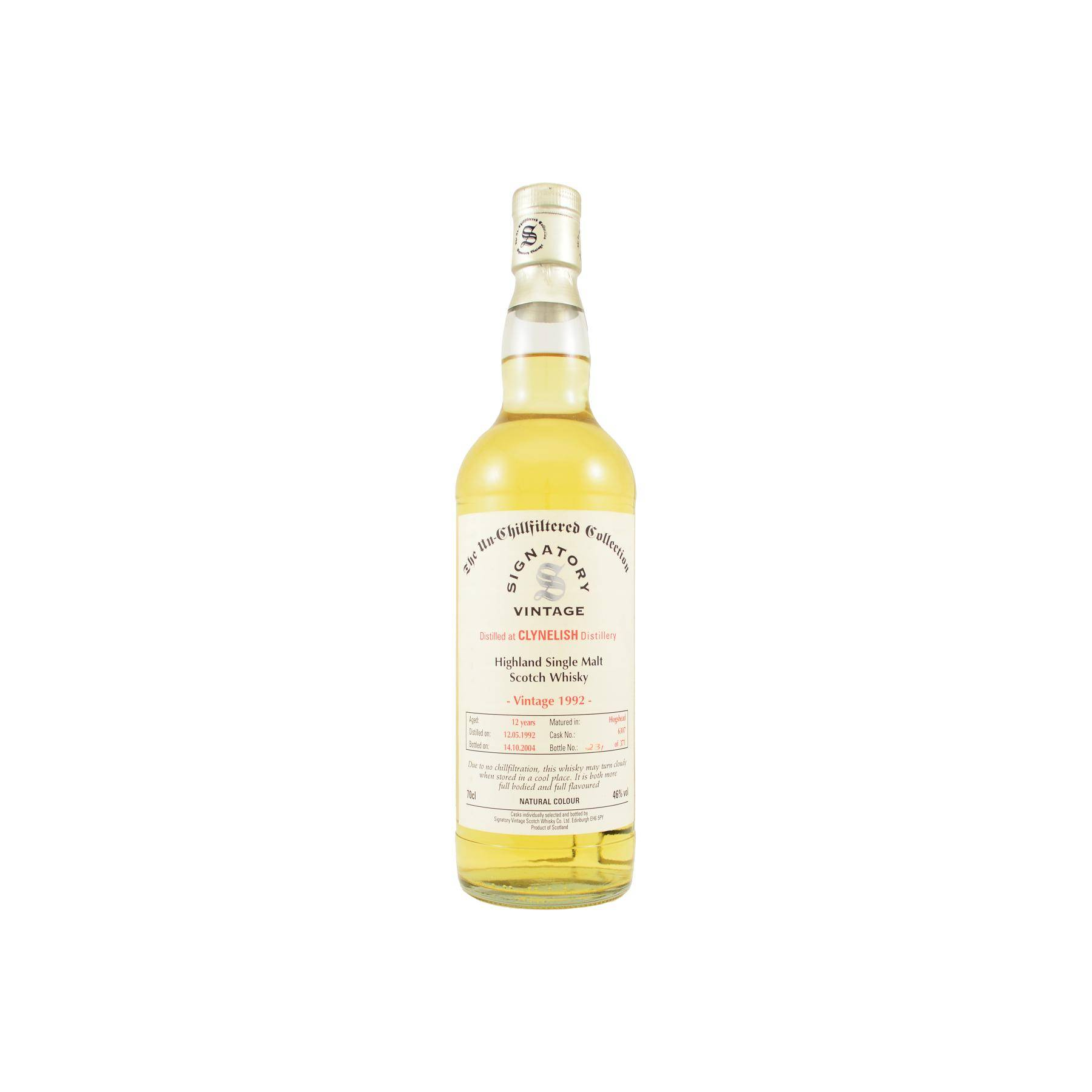 Clynelish The Un-Chillfiltered Collection 1992 12 Years Single Malt Whisky