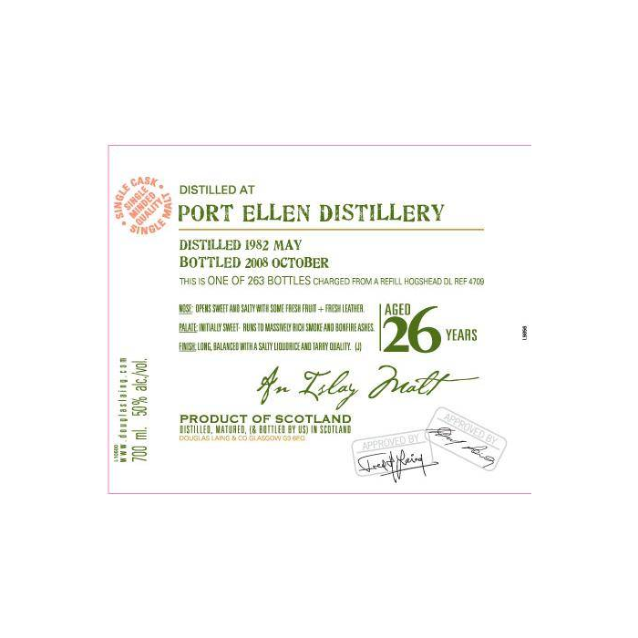 Port Ellen Old Malt Cask 1982 26 Years Single Malt Whisky 2